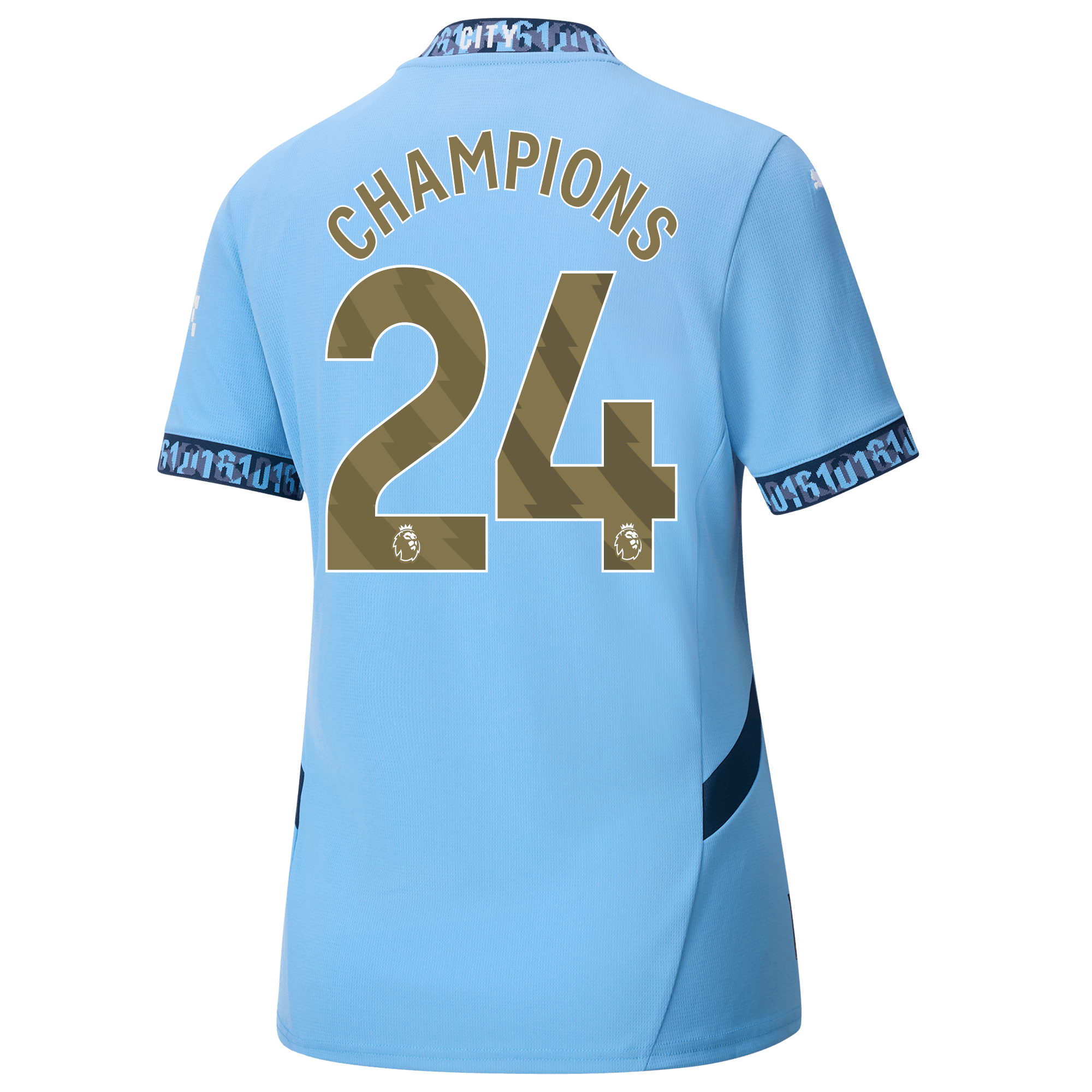 damen manchester city heimtrikot 202425 mit champions 24 aufdruck | Offizieller Manchester City Store