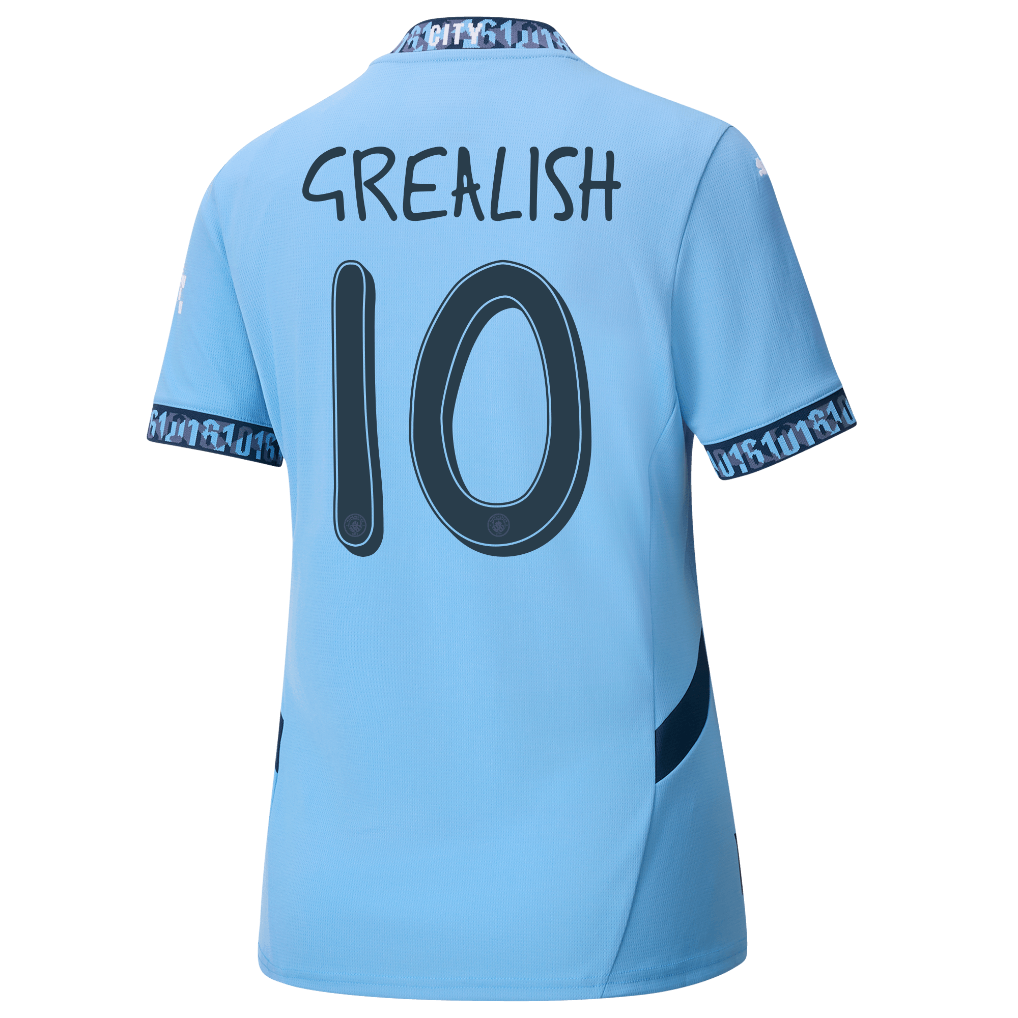 damen manchester city heimtrikot 202425 mit grealish 10 aufdruck | Offizieller Manchester City Store