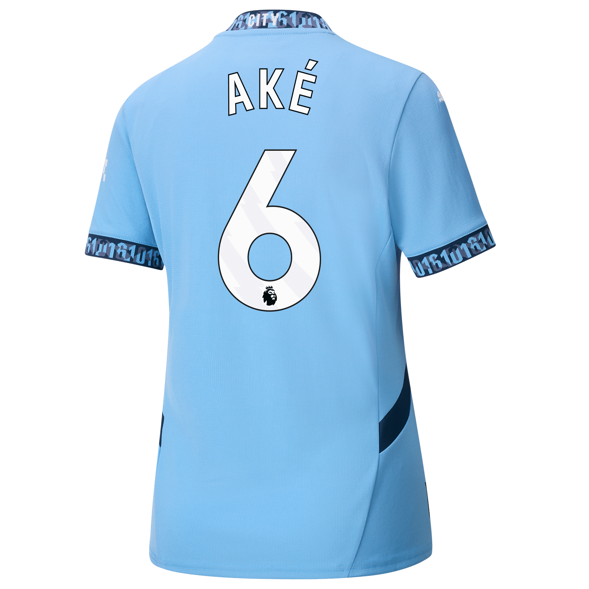 damen manchester city heimtrikot teamlightblue 202425 mit akÉ 6 aufdruck | Offizieller Manchester City Store