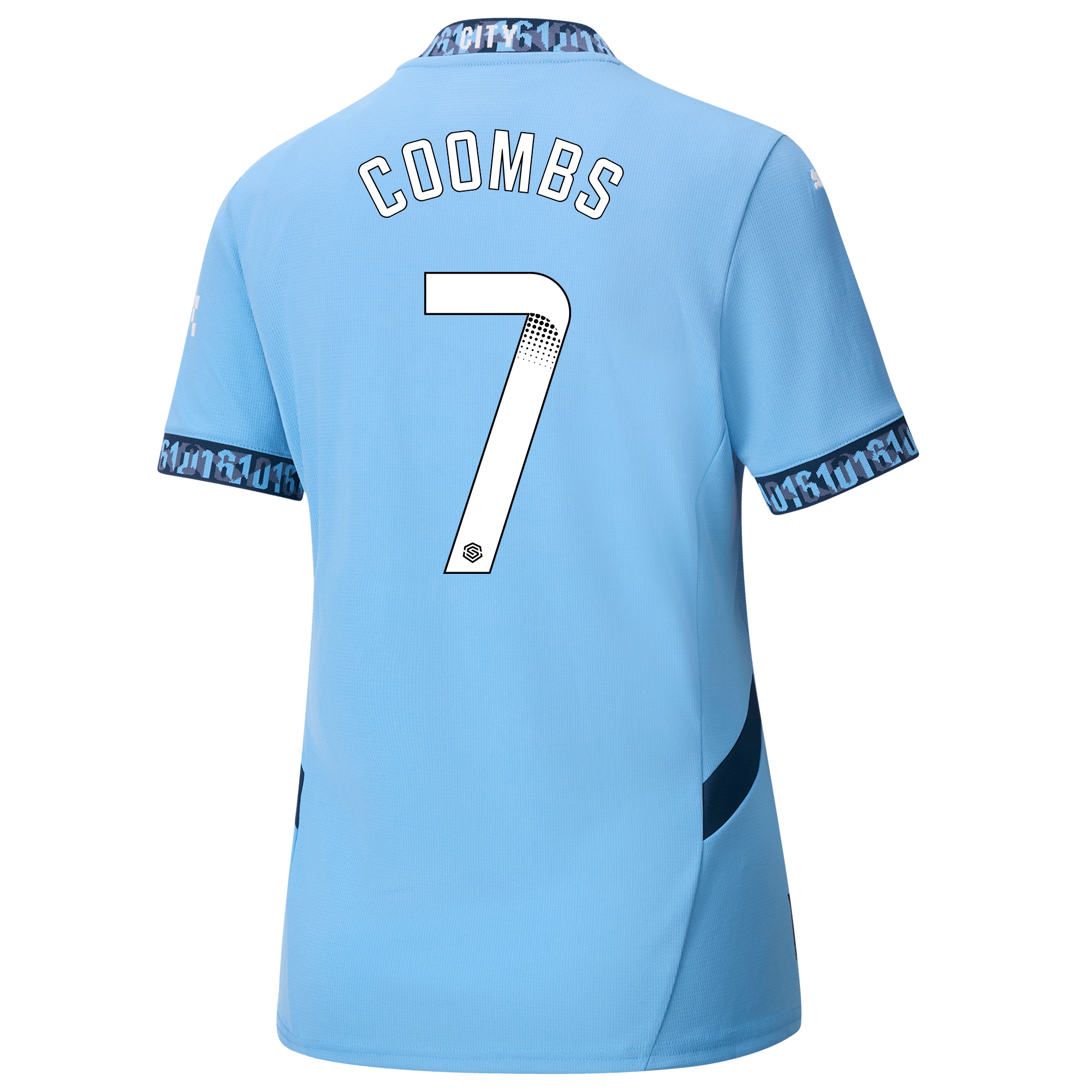 damen manchester city heimtrikot teamlightblue 202425 mit coombs 7 aufdruck | Offizieller Manchester City Store