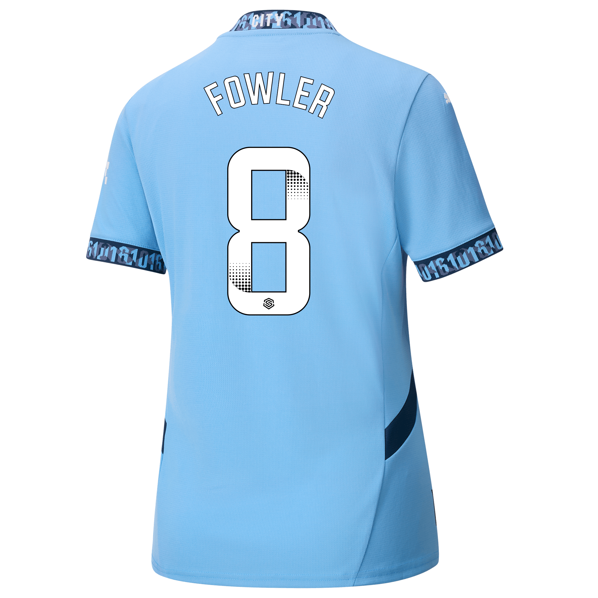 damen manchester city heimtrikot teamlightblue 202425 mit fowler 8 aufdruck | Offizieller Manchester City Store