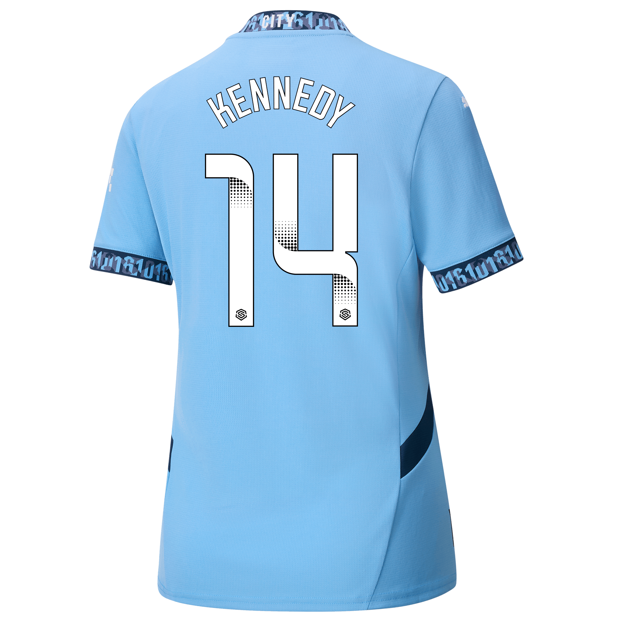 damen manchester city heimtrikot teamlightblue 202425 mit kennedy 33 aufdruck | Offizieller Manchester City Store