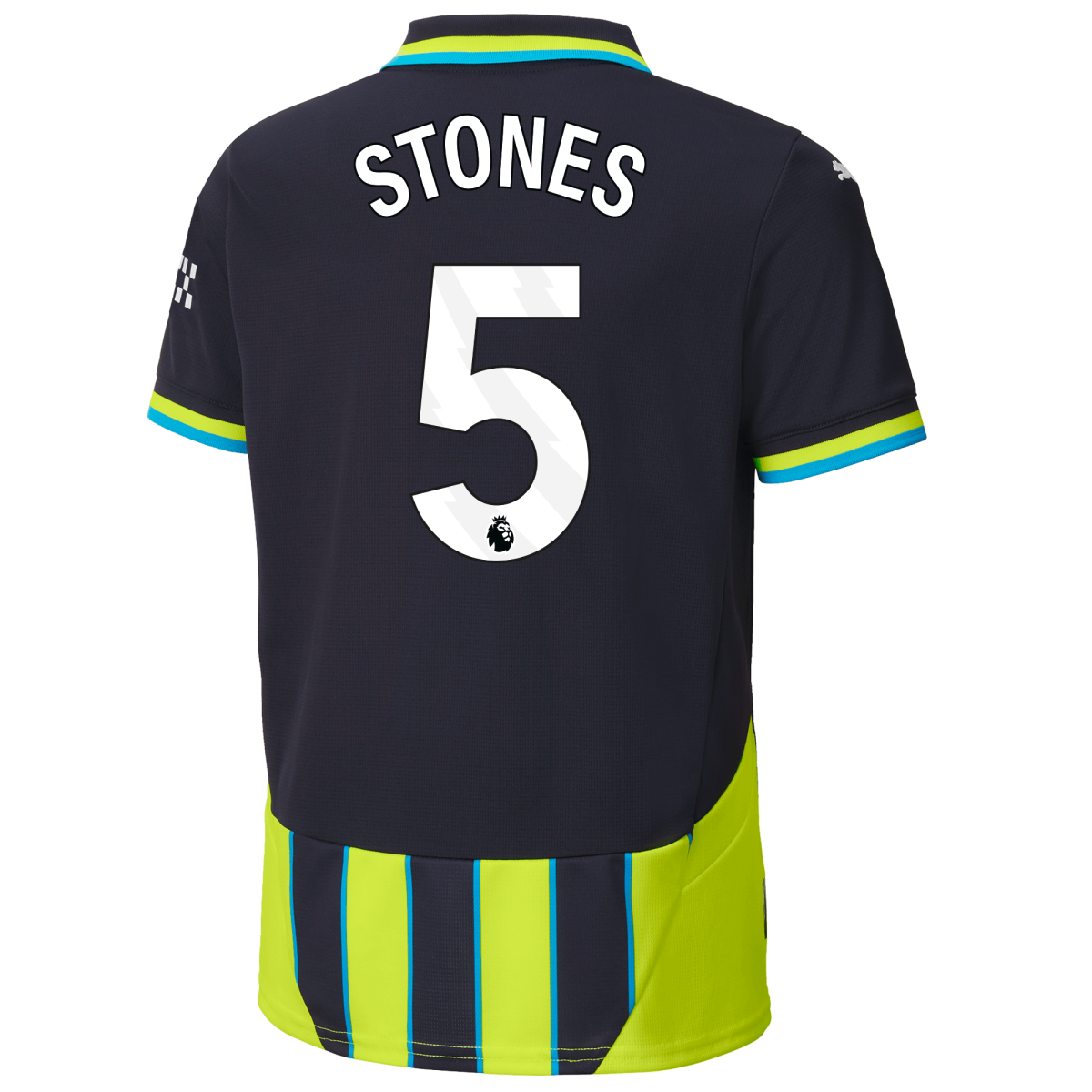 kids manchester city away jersey 202425 with stones 5 printing | Offizieller Manchester City Store