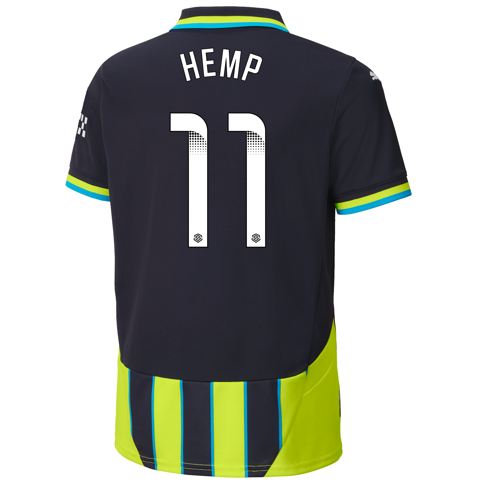 kids manchester city away jersey newnavy 202425 with hemp 11 printing | Offizieller Manchester City Store