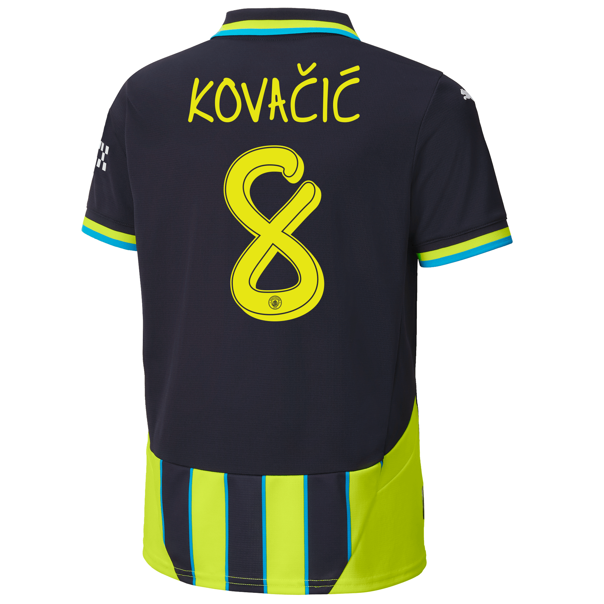 kids manchester city away jersey newnavy 202425 with kovaČiĆ 8 printing | Offizieller Manchester City Store