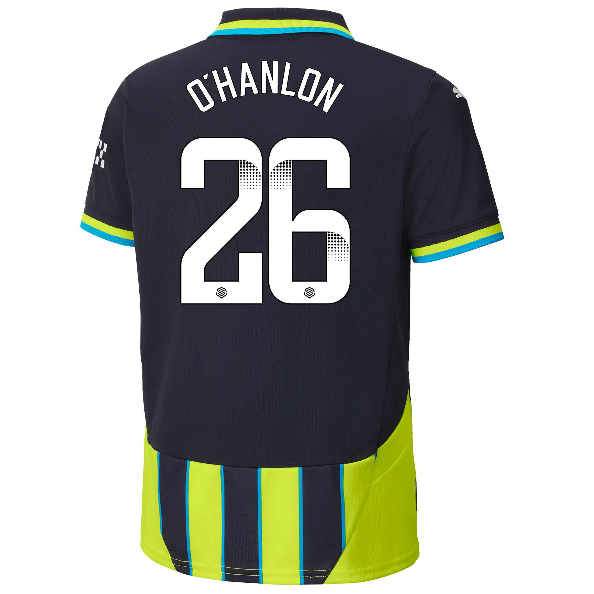 kids manchester city away jersey newnavy 202425 with ohanlon 26 printing | Offizieller Manchester City Store