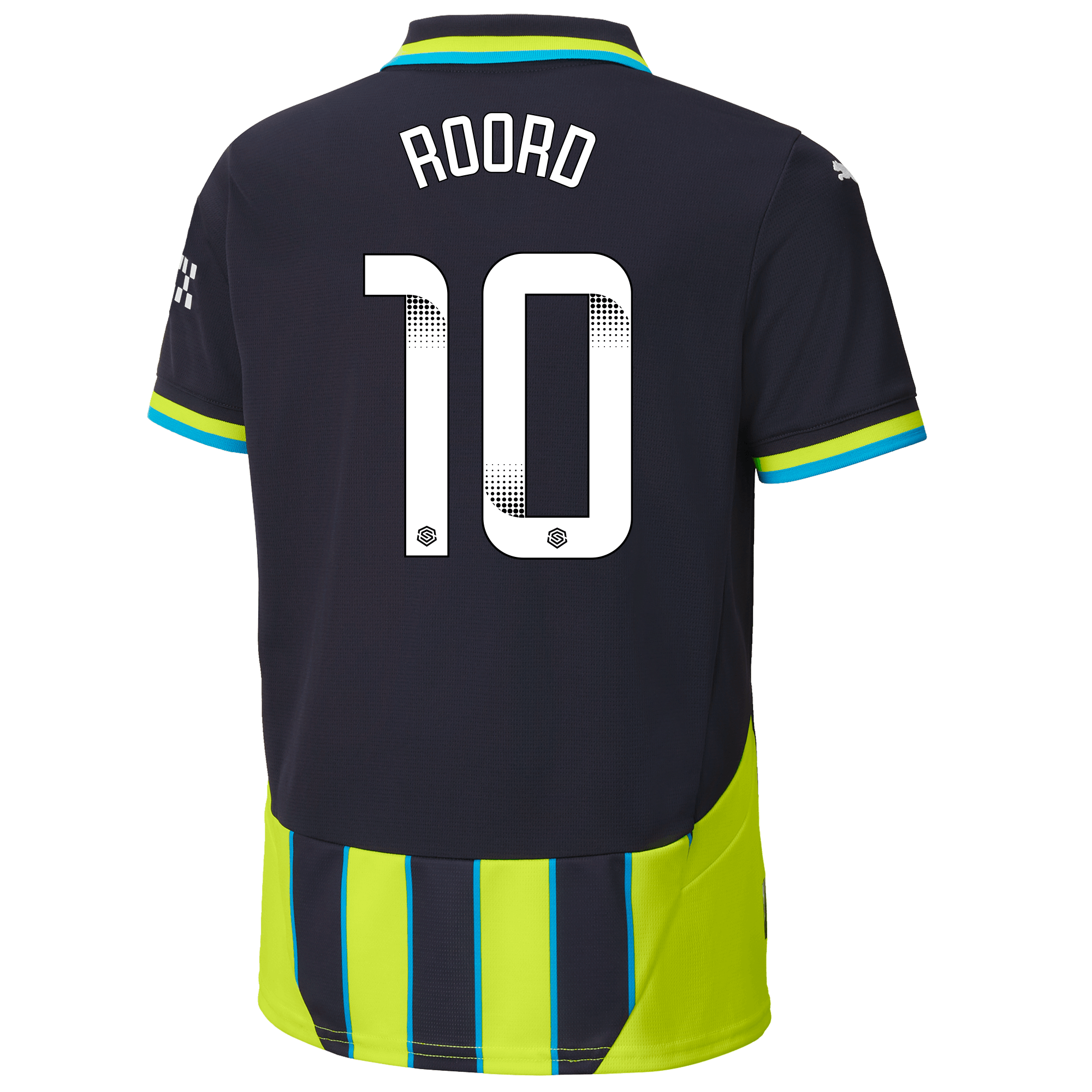 kids manchester city away jersey newnavy 202425 with roord 10 printing | Offizieller Manchester City Store