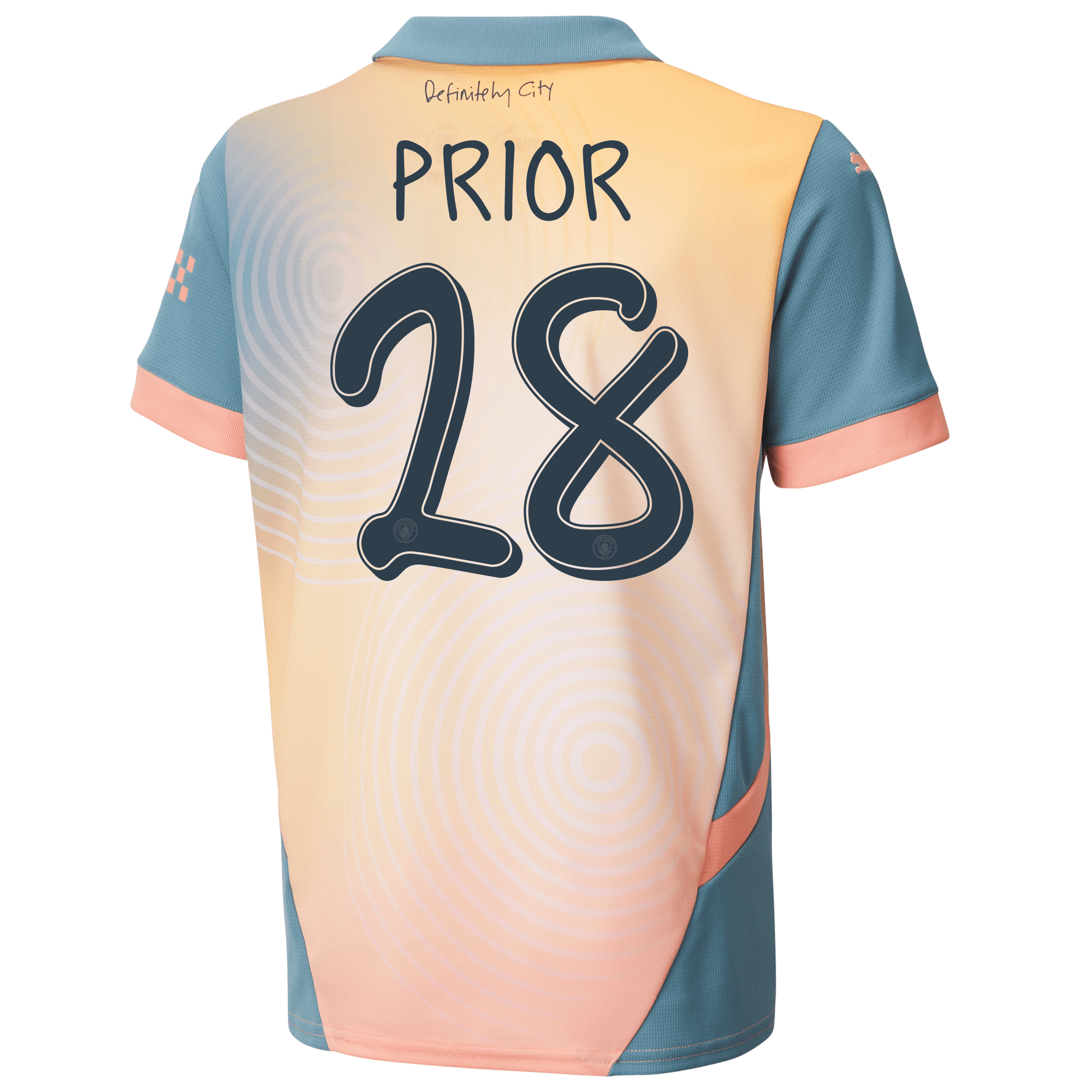 kids manchester city definitely city jersey pink 202425 with prior 28 printing | Offizieller Manchester City Store