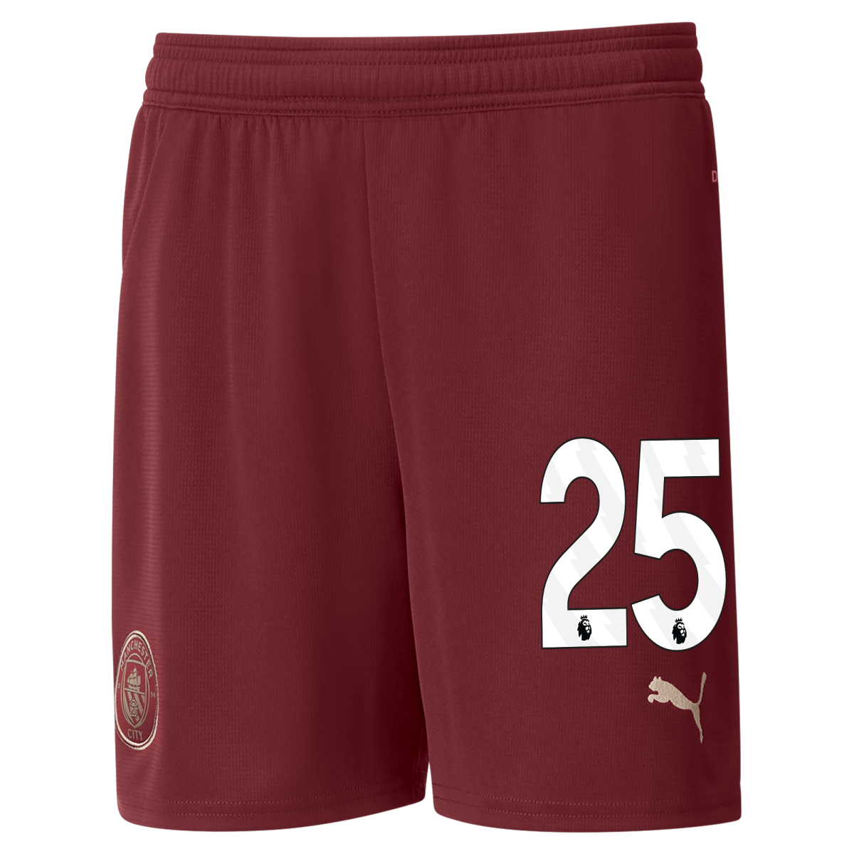 kids manchester city football shorts burgundy 202425 with 25 | Offizieller Manchester City Store
