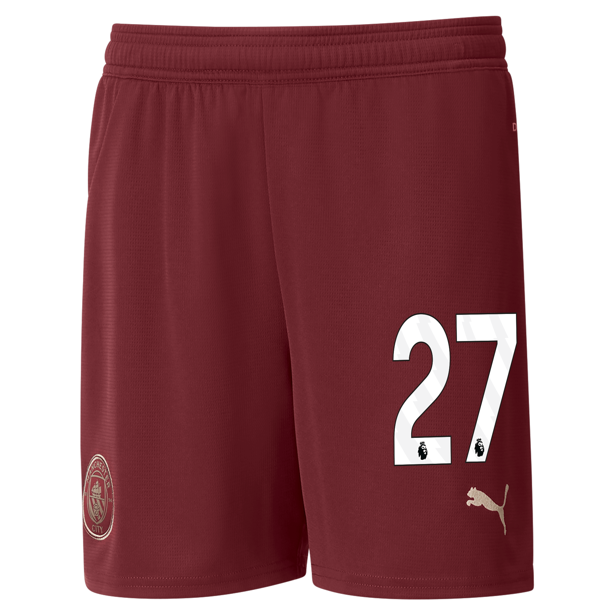 kids manchester city football shorts burgundy 202425 with 27 | Offizieller Manchester City Store