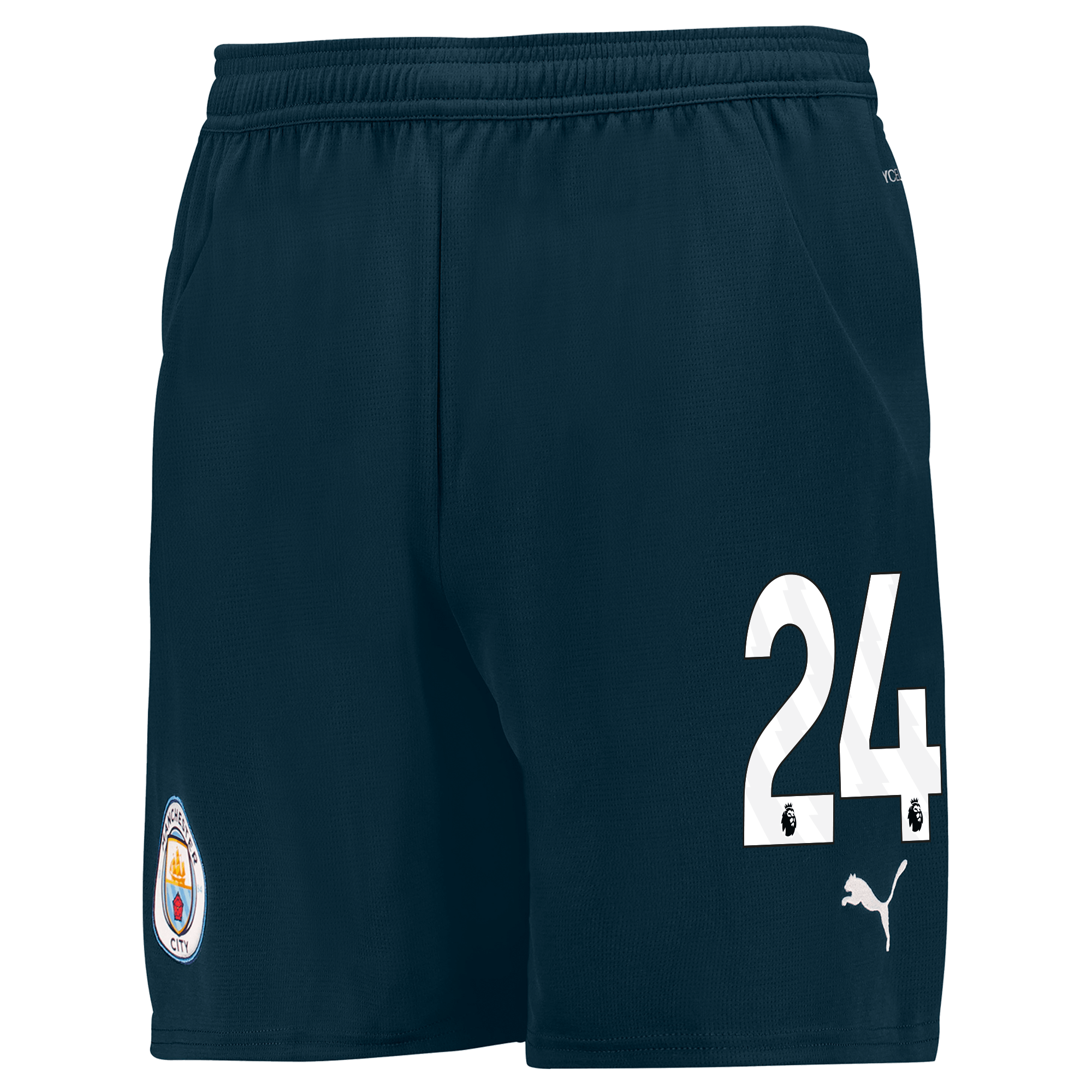 kids manchester city football shorts navy 202425 with 24 | Offizieller Manchester City Store