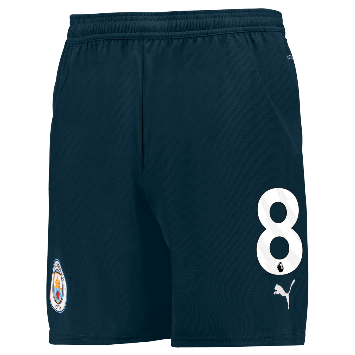 kids manchester city football shorts navy 202425 with 8 | Offizieller Manchester City Store