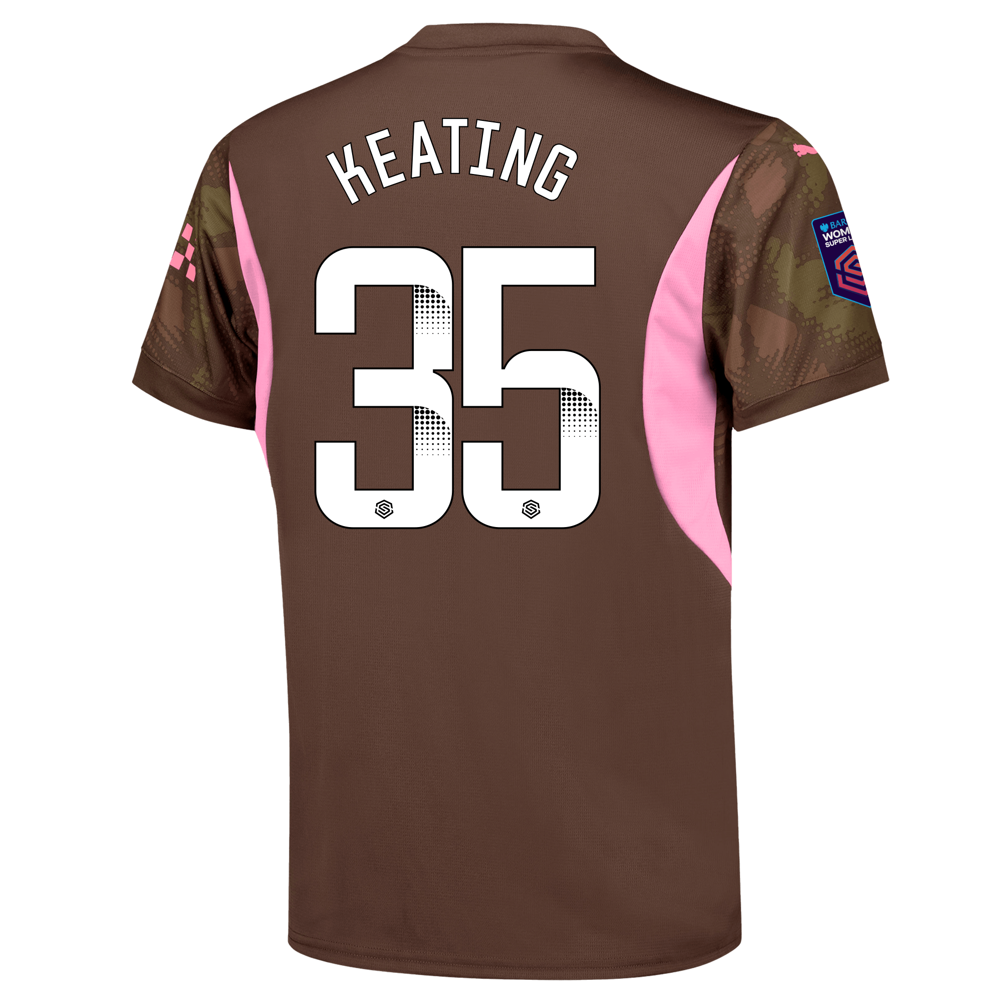kids manchester city goalkeeper jersey brown 202425 with keating 35 printing | Offizieller Manchester City Store