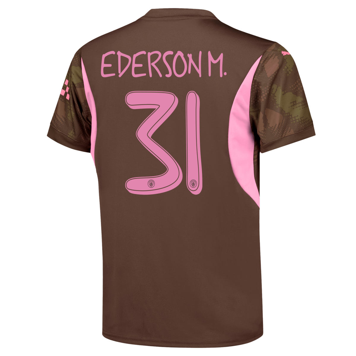 kids manchester city goalkeeper jersey brown-mancity 202425 with ederson m. 31 printing | Offizieller Manchester City Store