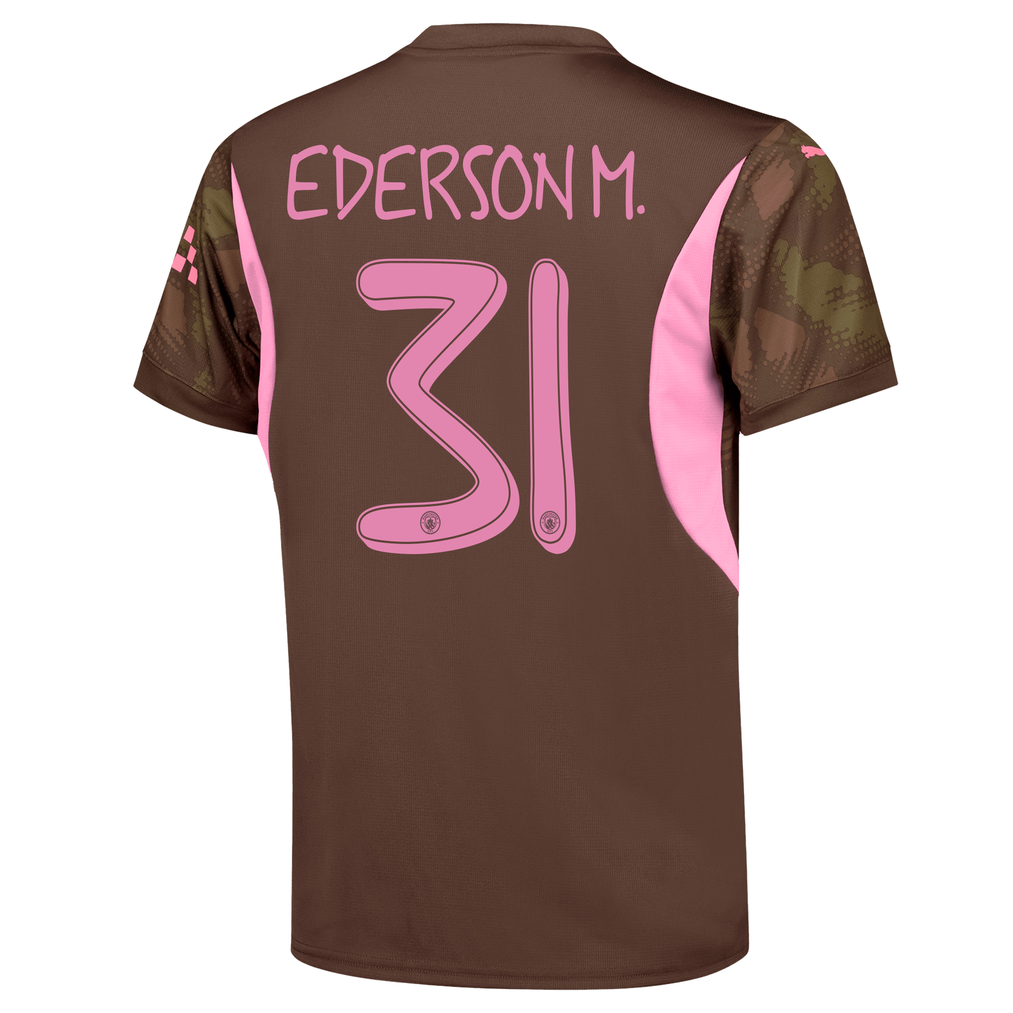 kids manchester city goalkeeper jersey brown-mancity 202425 with ederson m. 31 printing | Offizieller Manchester City Store