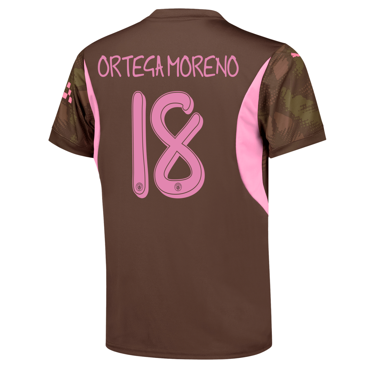 kids manchester city goalkeeper jersey brown-mancity 202425 with ortega moreno 18 printing | Offizieller Manchester City Store