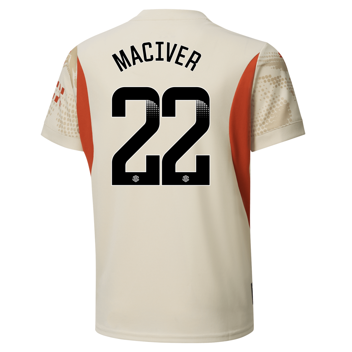 kids manchester city goalkeeper jersey white 202425 with maciver 22 printing | Offizieller Manchester City Store