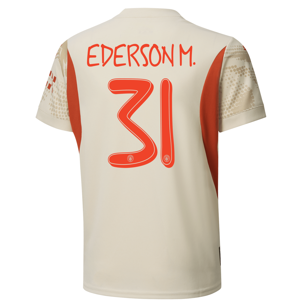 kids manchester city goalkeeper jersey white-mancity 202425 with ederson m. 31 printing | Offizieller Manchester City Store