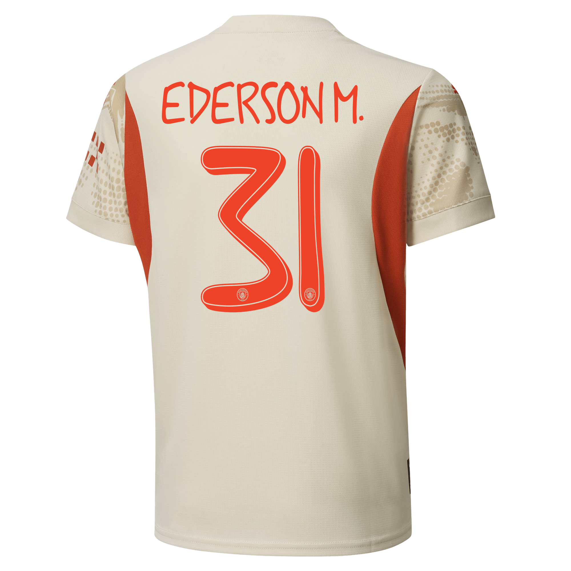 kids manchester city goalkeeper jersey white-mancity 202425 with ederson m. 31 printing | Offizieller Manchester City Store