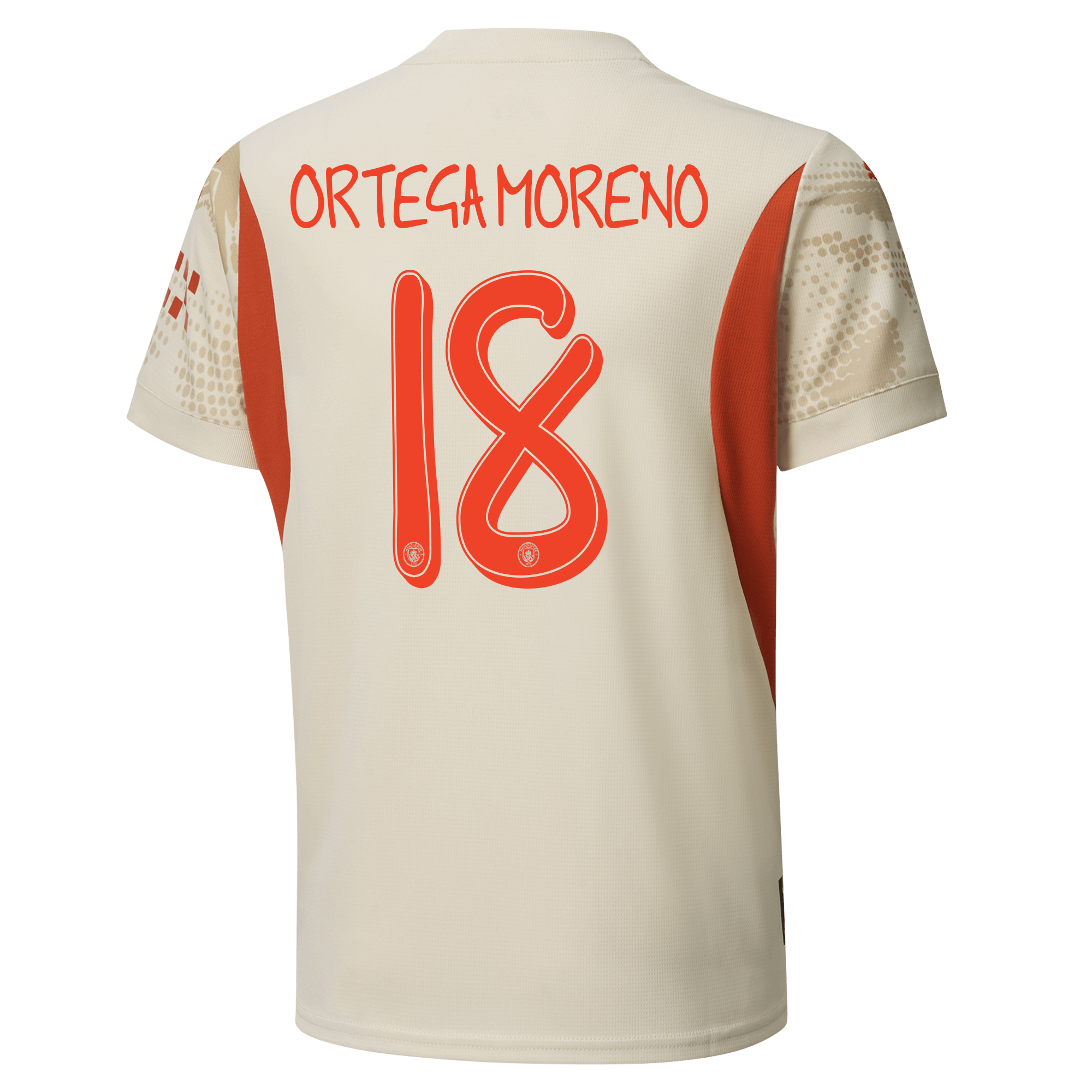 kids manchester city goalkeeper jersey white-mancity 202425 with ortega moreno 18 printing | Offizieller Manchester City Store