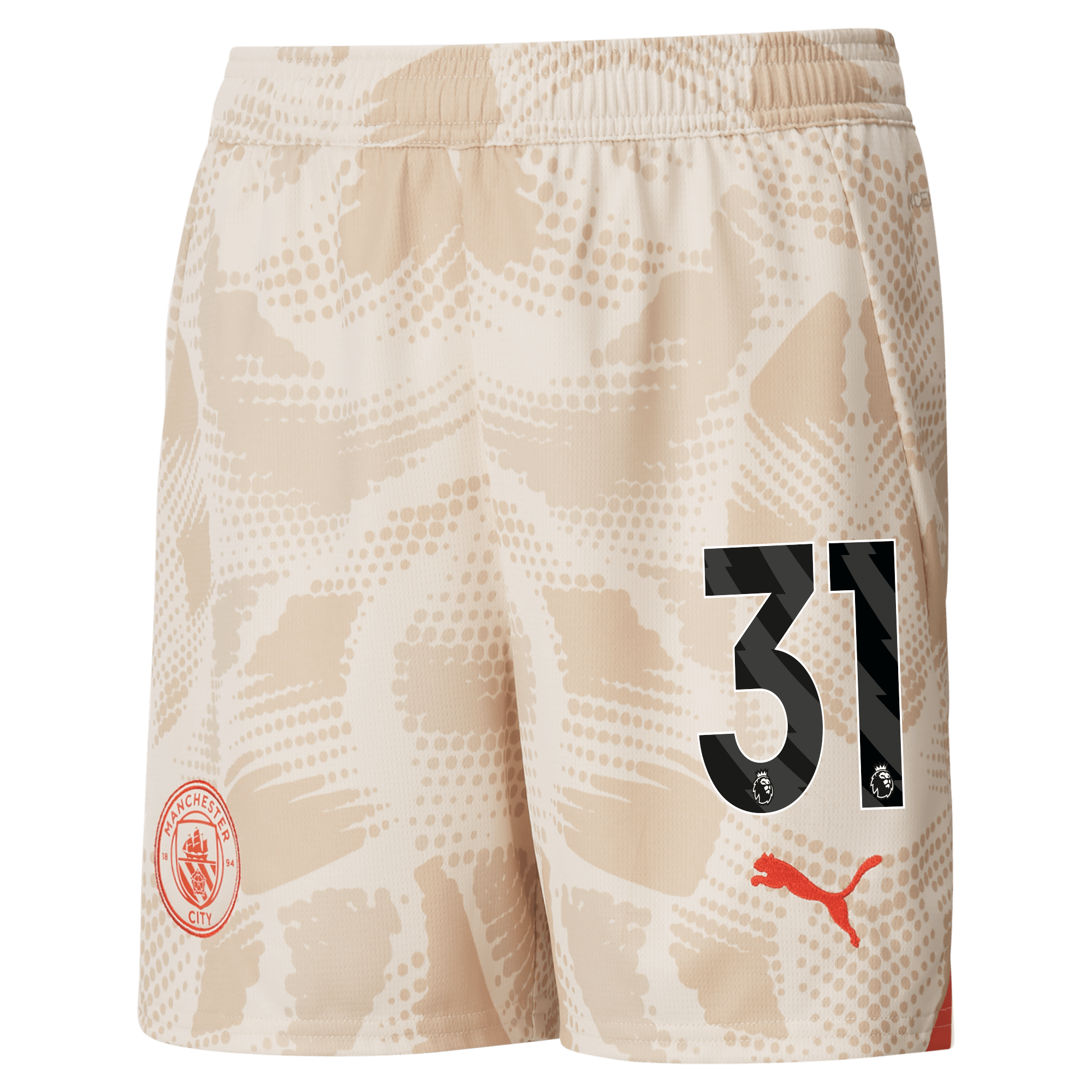 kids manchester city goalkeeper shorts white 202425 with 31 | Offizieller Manchester City Store