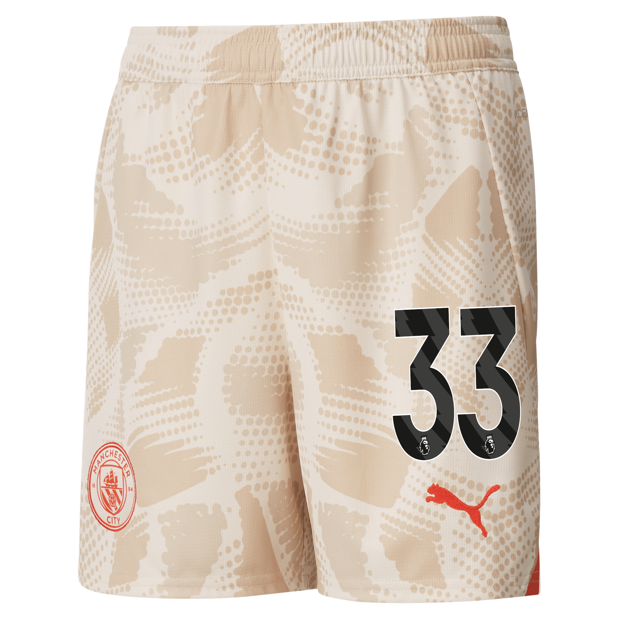 kids manchester city goalkeeper shorts white 202425 with 33 | Offizieller Manchester City Store