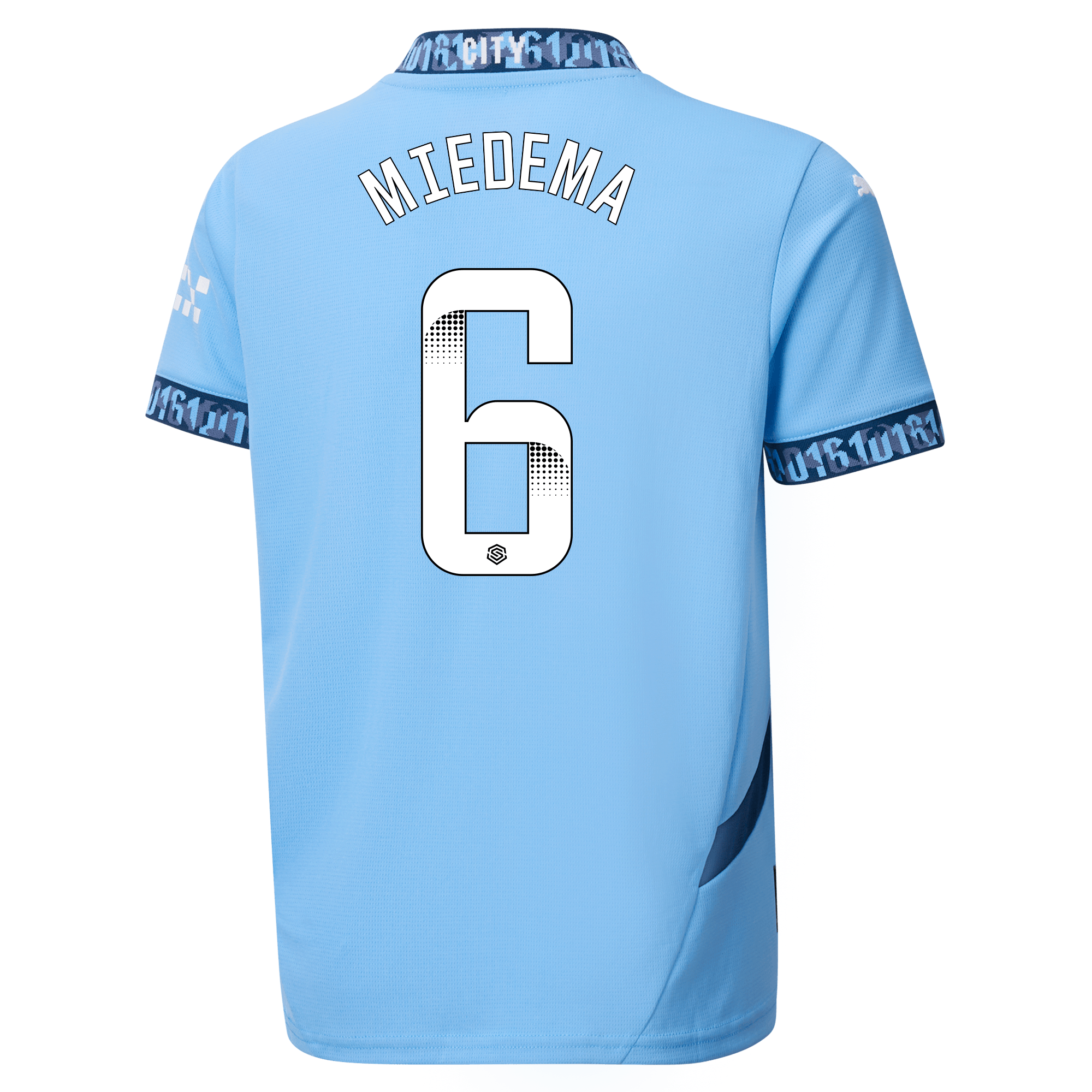 kids manchester city home jersey teamlightblue 202425 with miedema 6 printing | Offizieller Manchester City Store