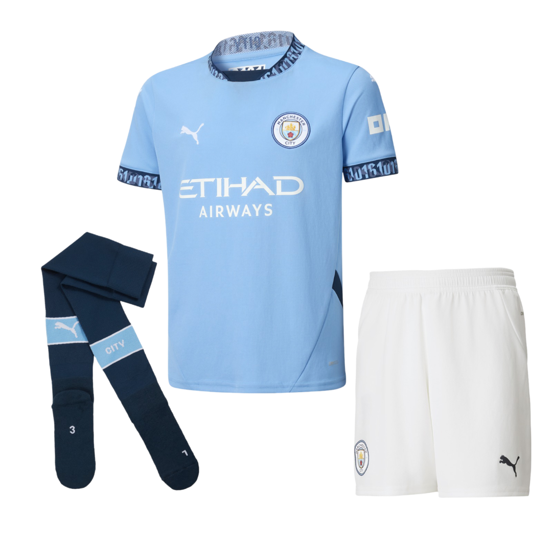 kids manchester city komplettes heimtrikot 2425 | Offizieller Manchester City Store