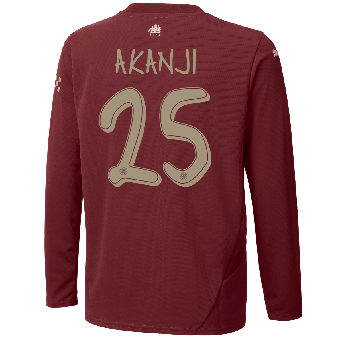 kids manchester city third jersey 202425 long sleeve with akanji 25 printing | Offizieller Manchester City Store