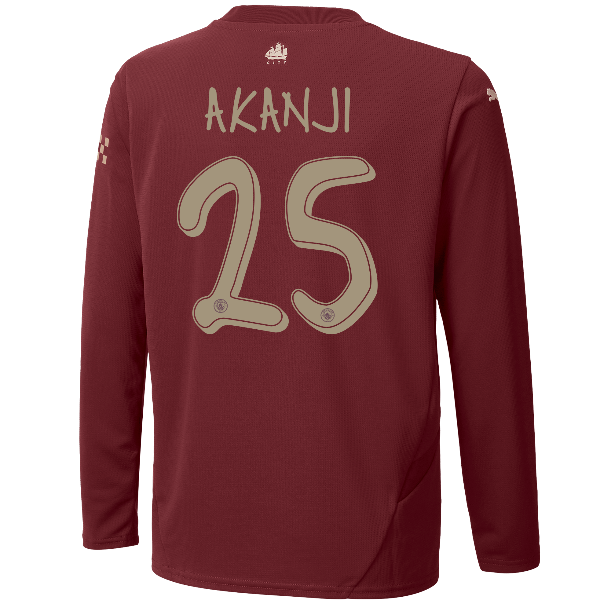 kids manchester city third jersey 202425 long sleeve with akanji 25 printing | Offizieller Manchester City Store