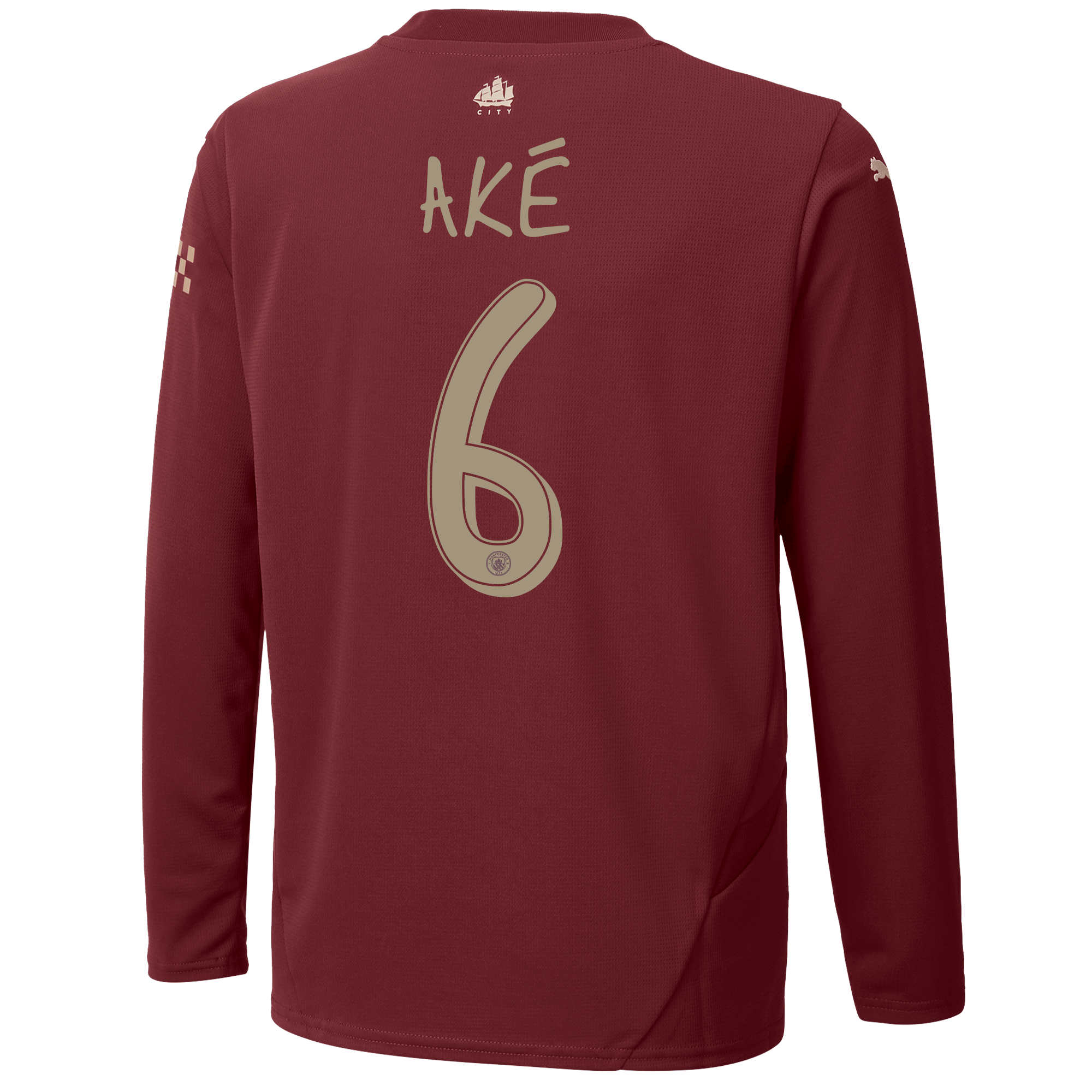 kids manchester city third jersey 202425 long sleeve with akÉ 6 printing | Offizieller Manchester City Store
