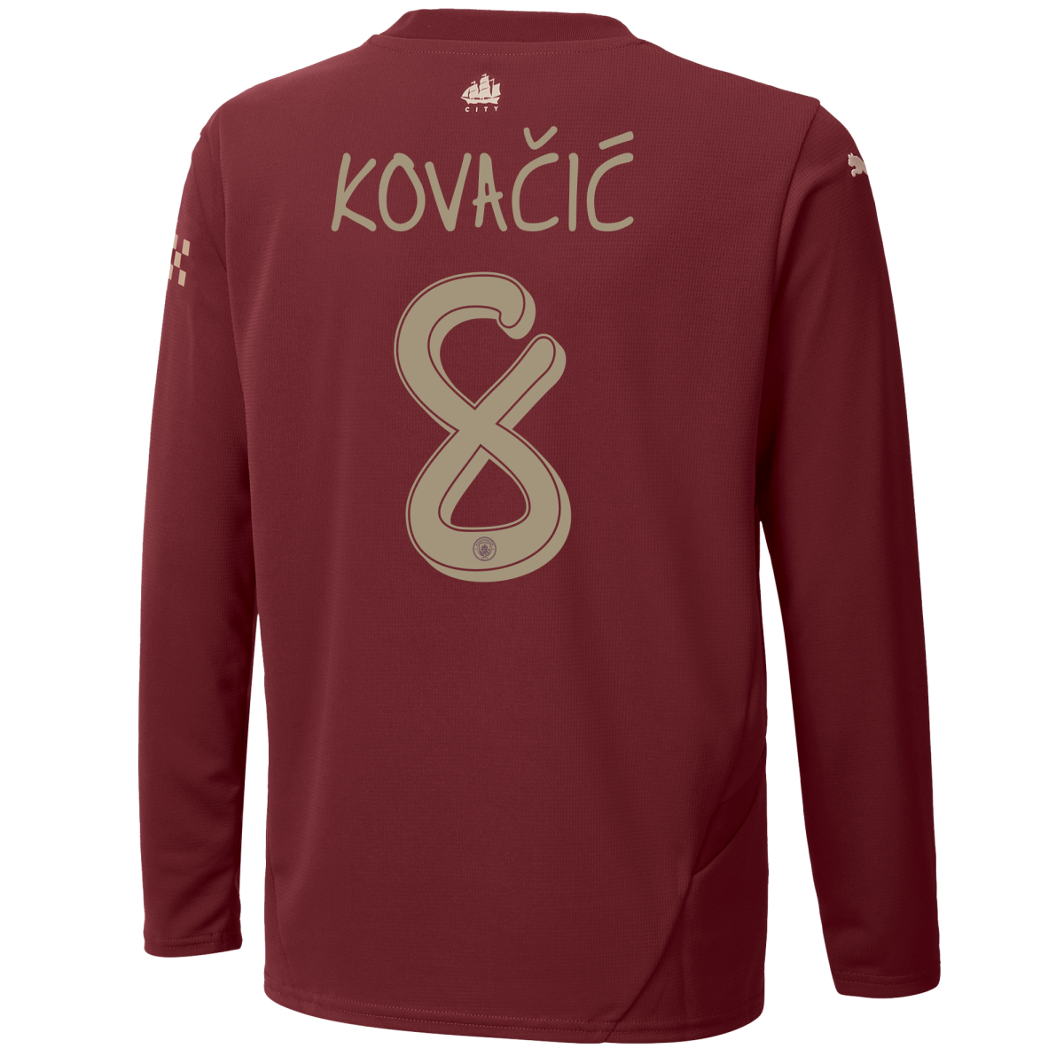 kids manchester city third jersey 202425 long sleeve with kovaČiĆ 8 printing | Offizieller Manchester City Store