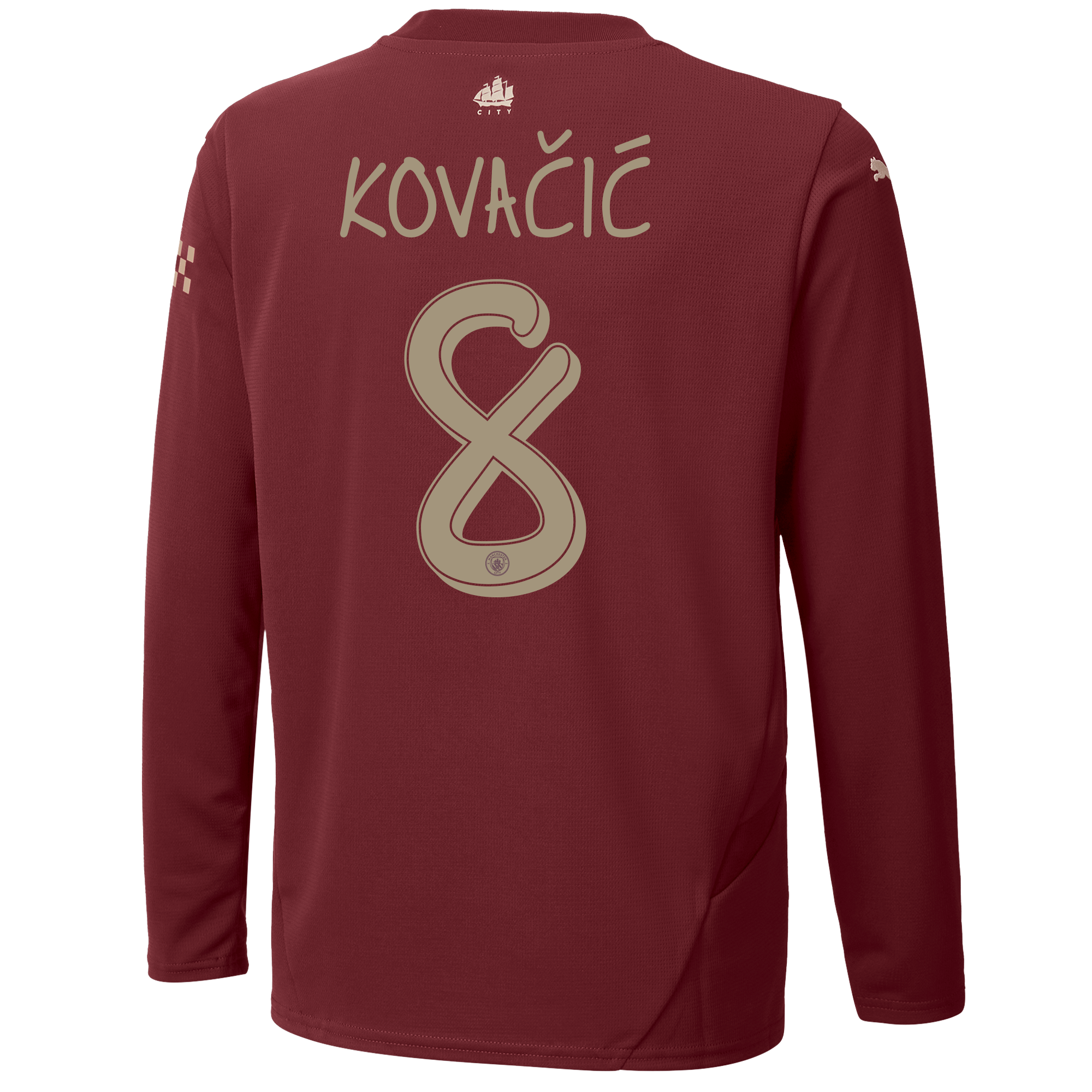 kids manchester city third jersey 202425 long sleeve with kovaČiĆ 8 printing | Offizieller Manchester City Store