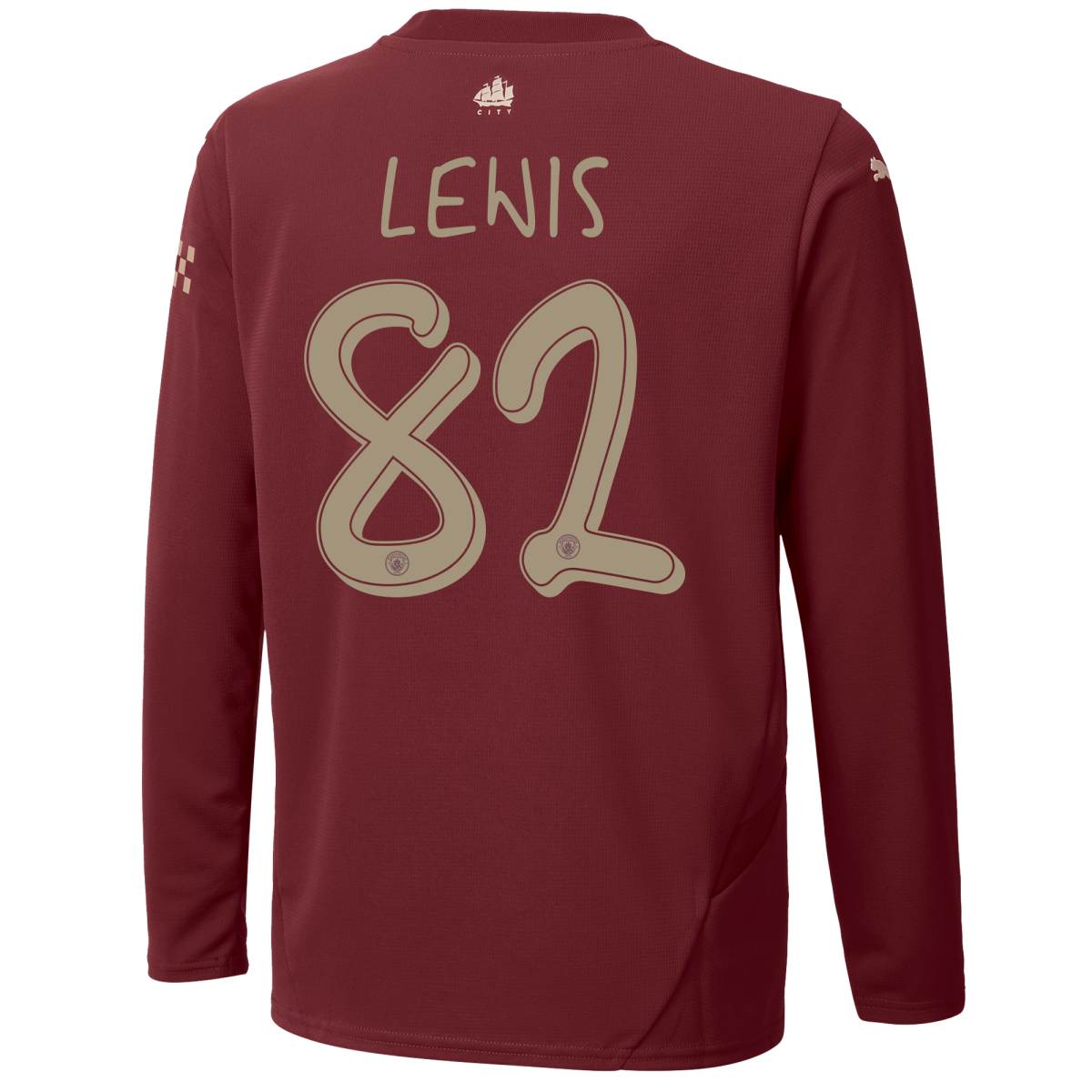 kids manchester city third jersey 202425 long sleeve with lewis 82 printing | Offizieller Manchester City Store