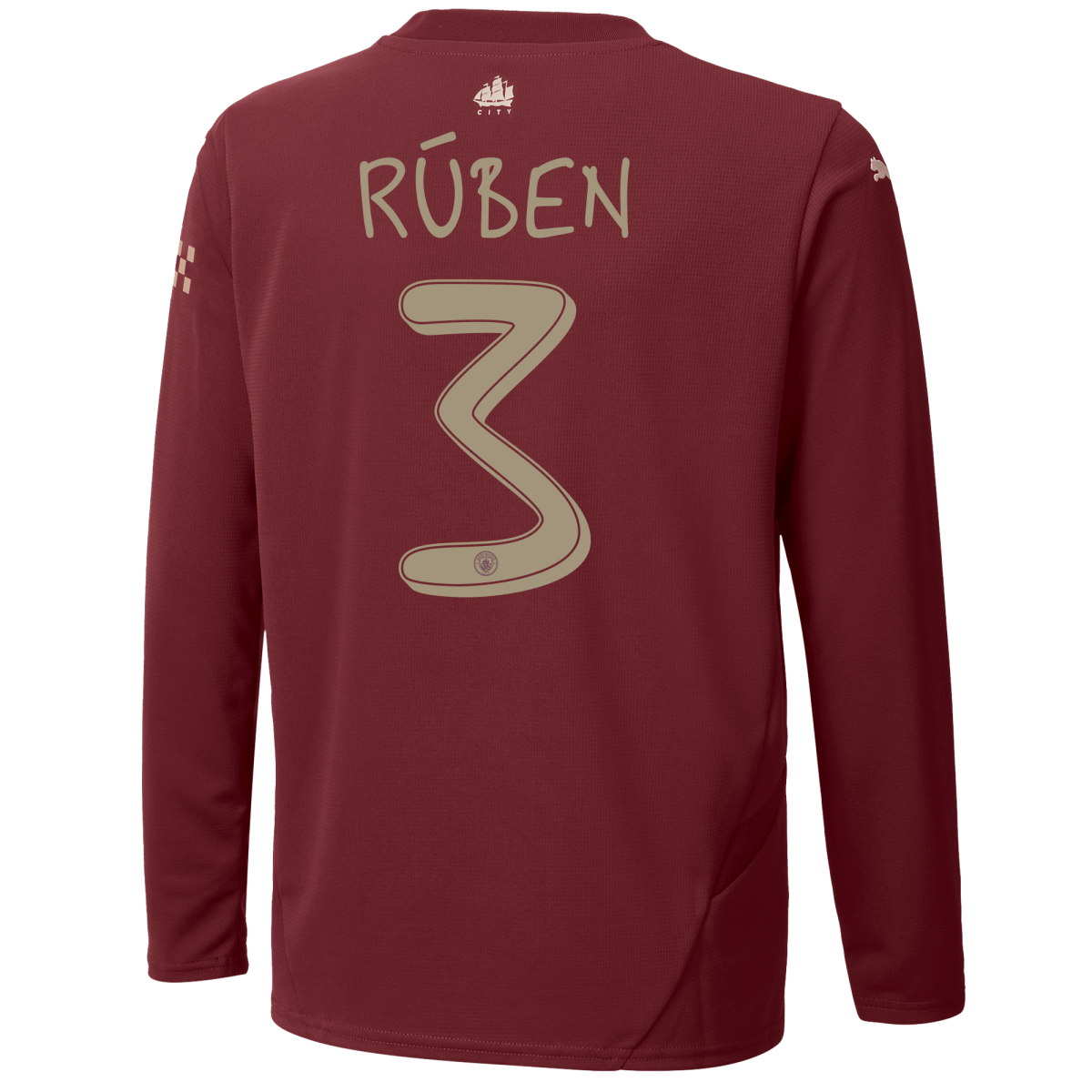 kids manchester city third jersey 202425 long sleeve with rÚben 3 printing | Offizieller Manchester City Store