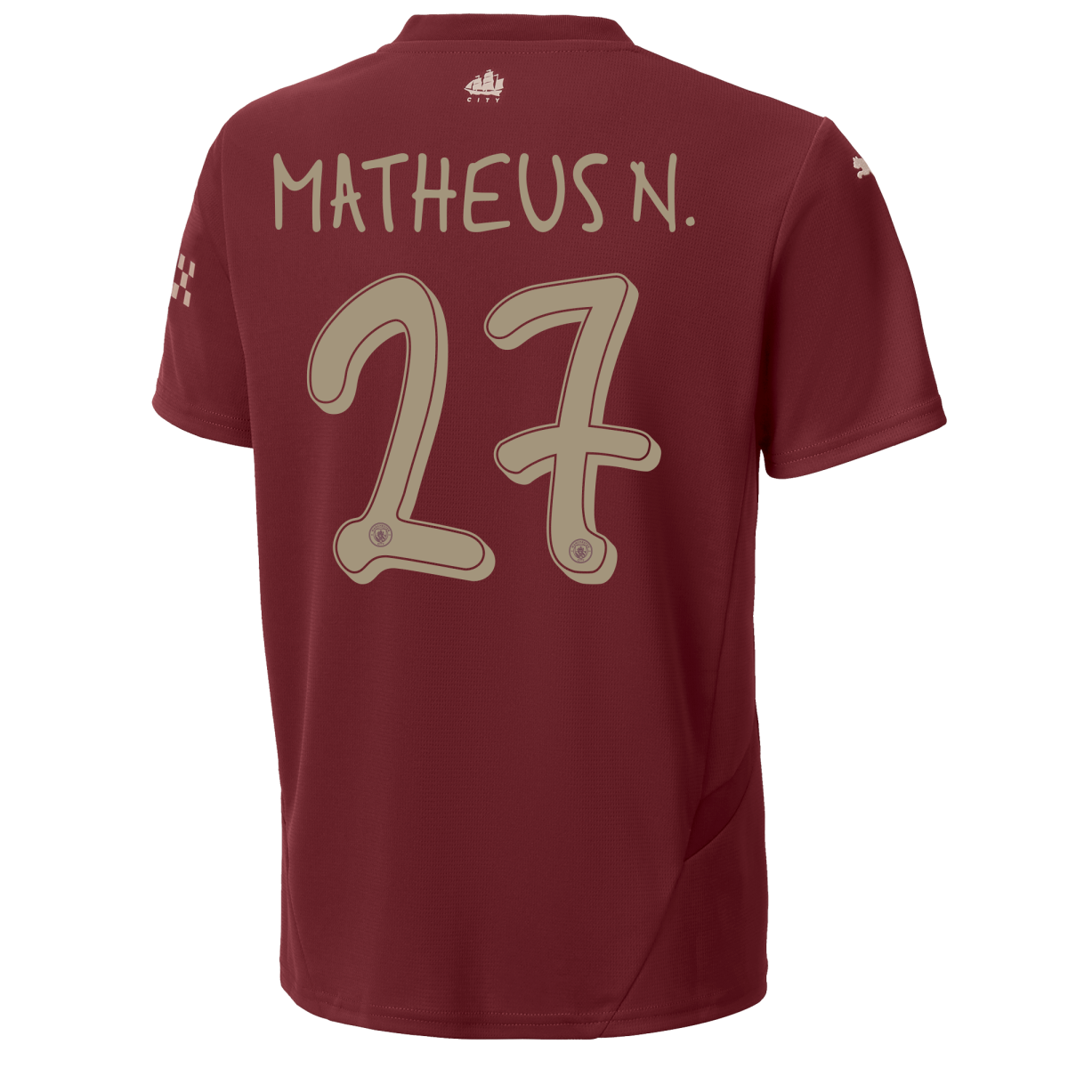 kids manchester city third jersey 202425 with matheus n. 27 printing | Offizieller Manchester City Store