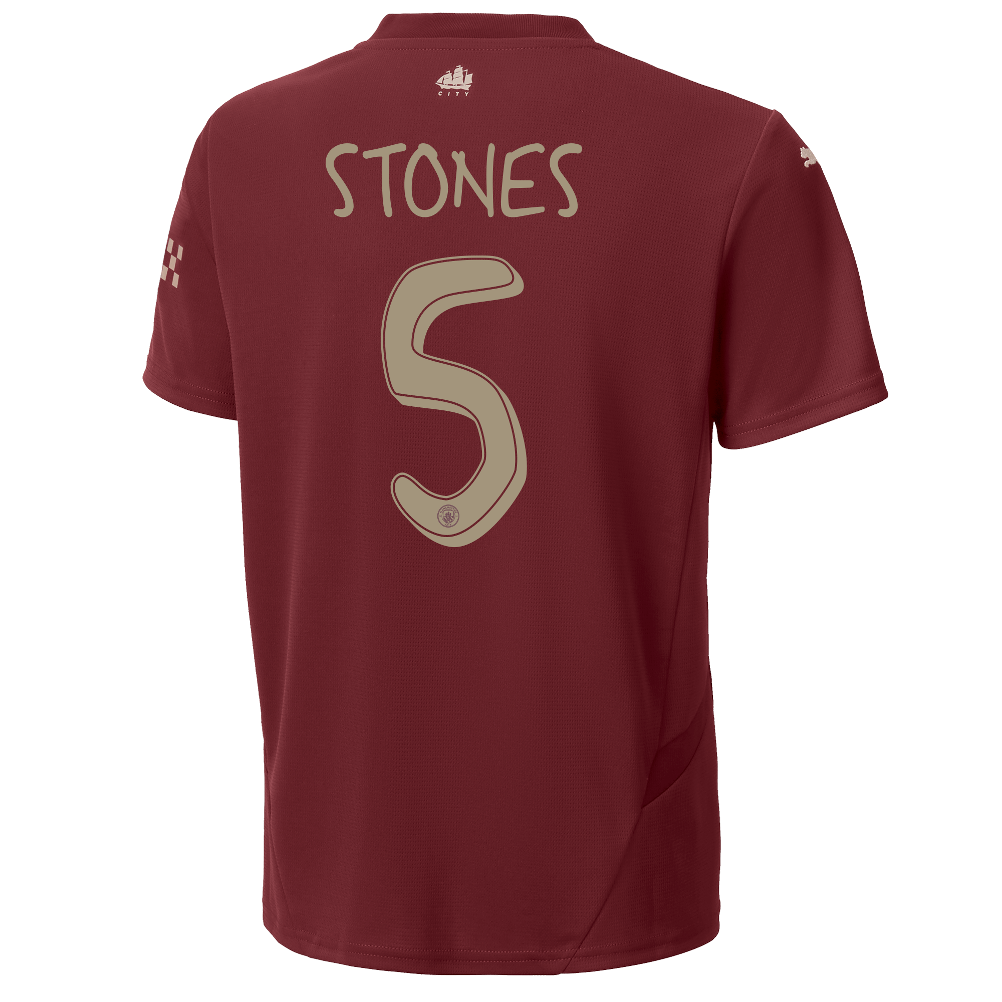 kids manchester city third jersey 202425 with stones 5 printing | Offizieller Manchester City Store