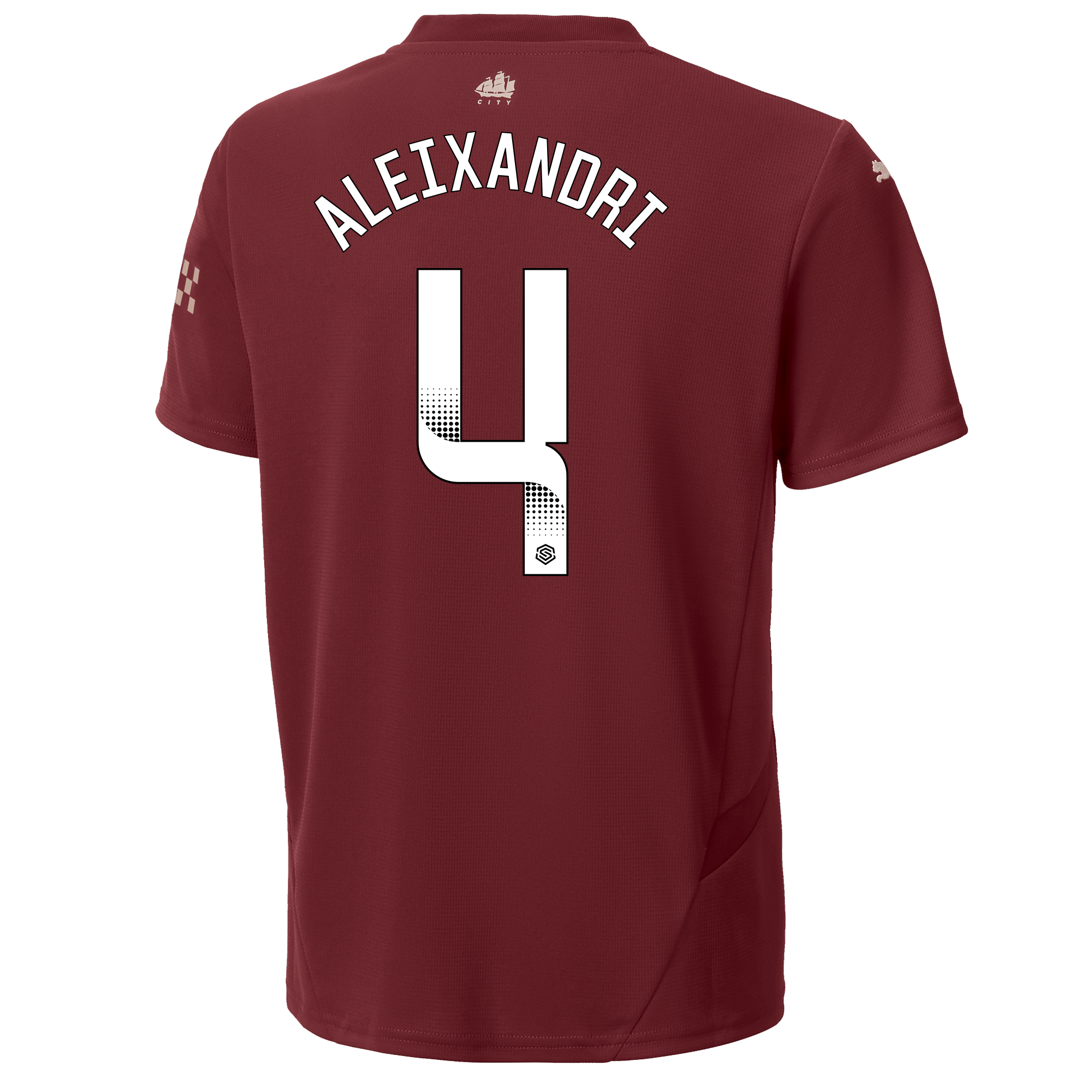 kids manchester city third jersey burgundy 202425 with aleixandri 4 printing | Offizieller Manchester City Store