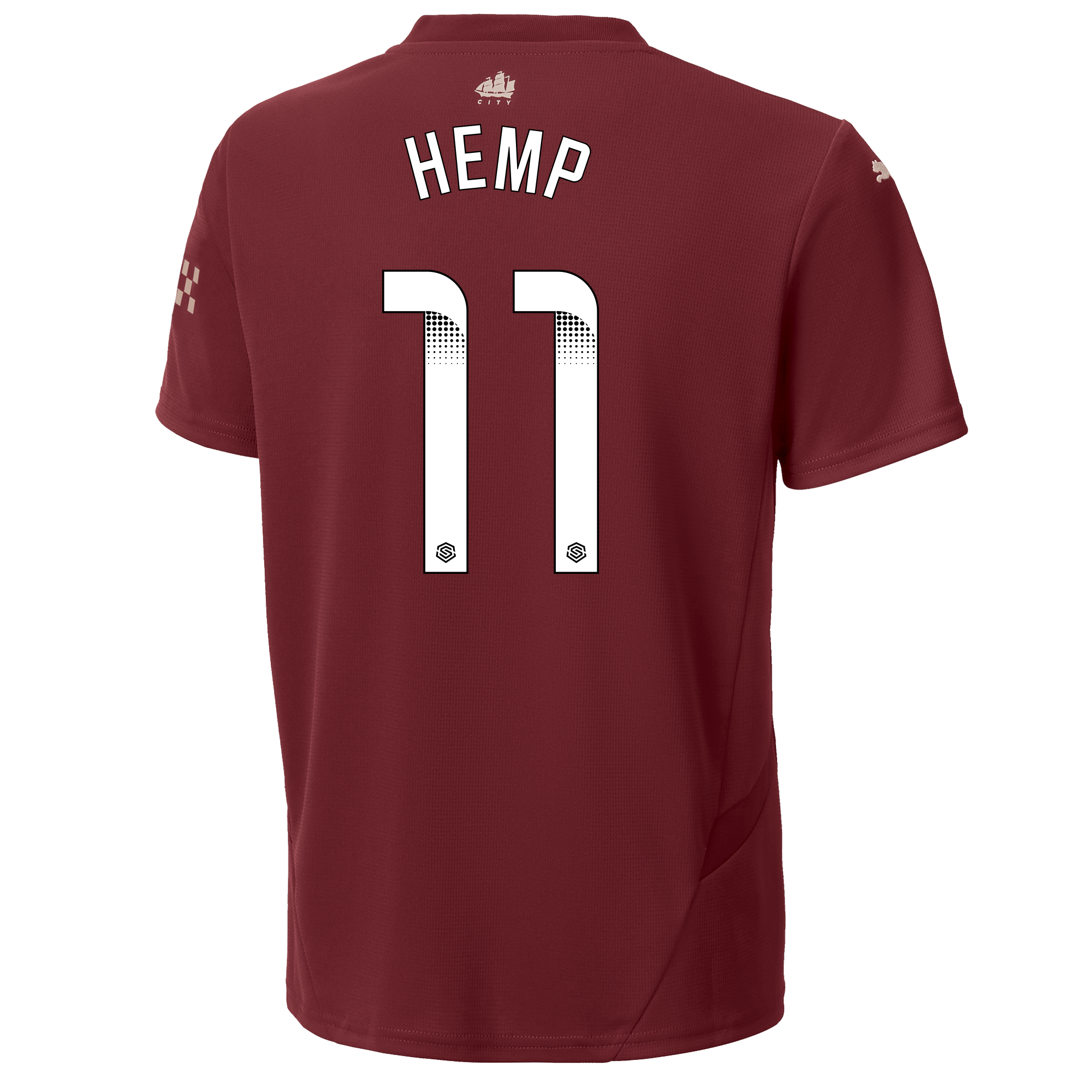 kids manchester city third jersey burgundy 202425 with hemp 11 printing | Offizieller Manchester City Store