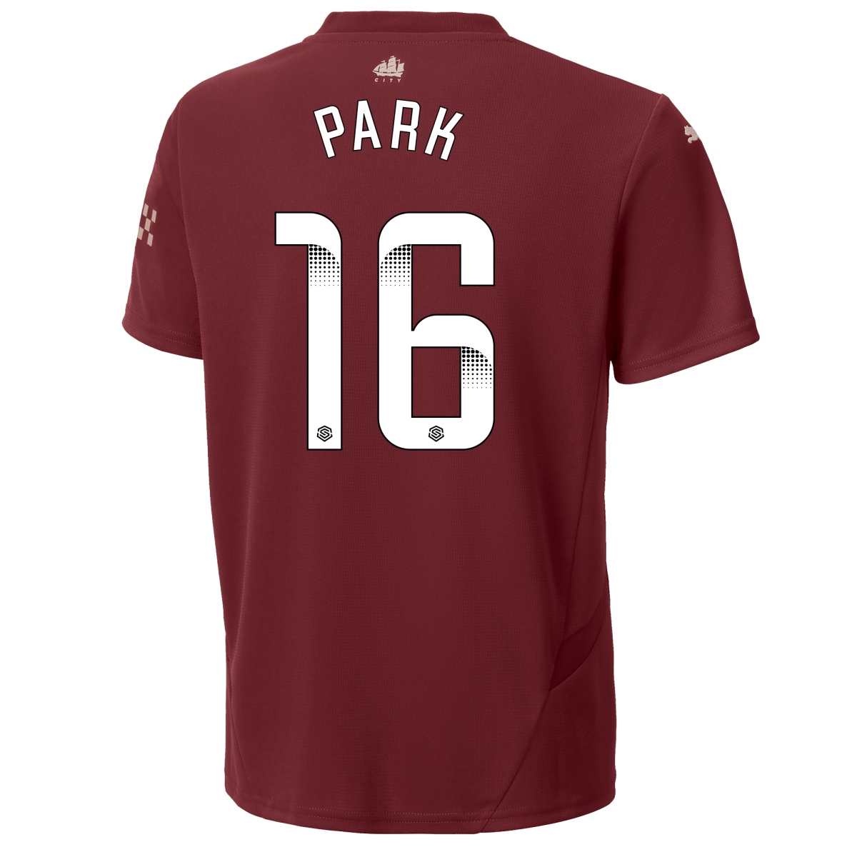 kids manchester city third jersey burgundy 202425 with park 16 printing | Offizieller Manchester City Store