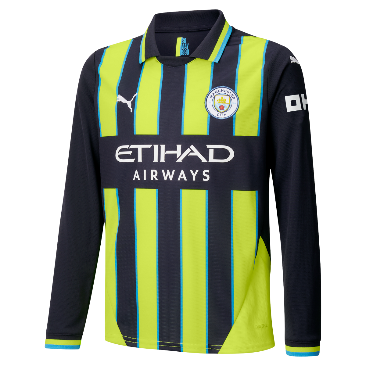 kinder manchester city away jersey 202425 long sleeve with custom printing | Offizieller Manchester City Store