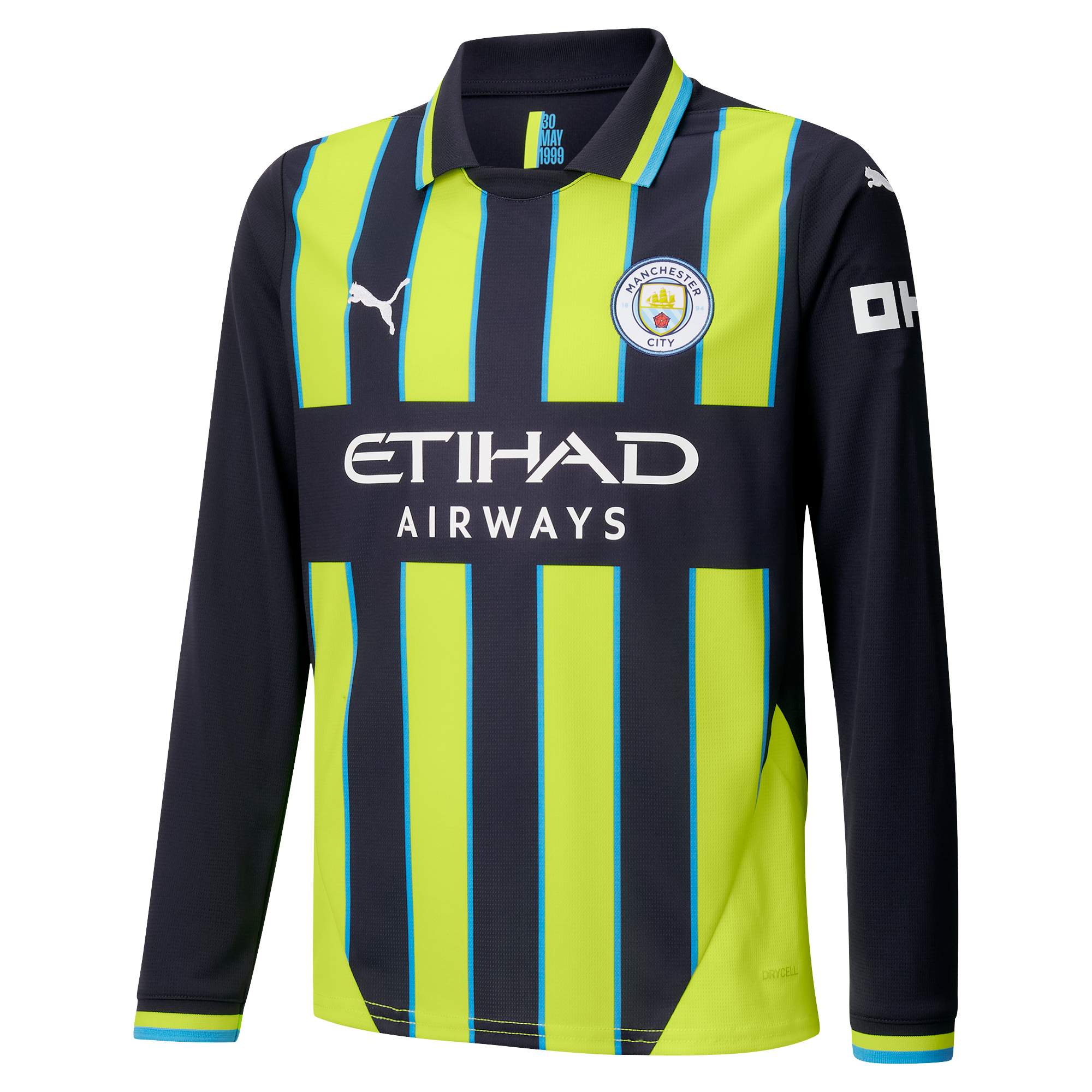 kinder manchester city away jersey 202425 long sleeve with custom printing | Offizieller Manchester City Store