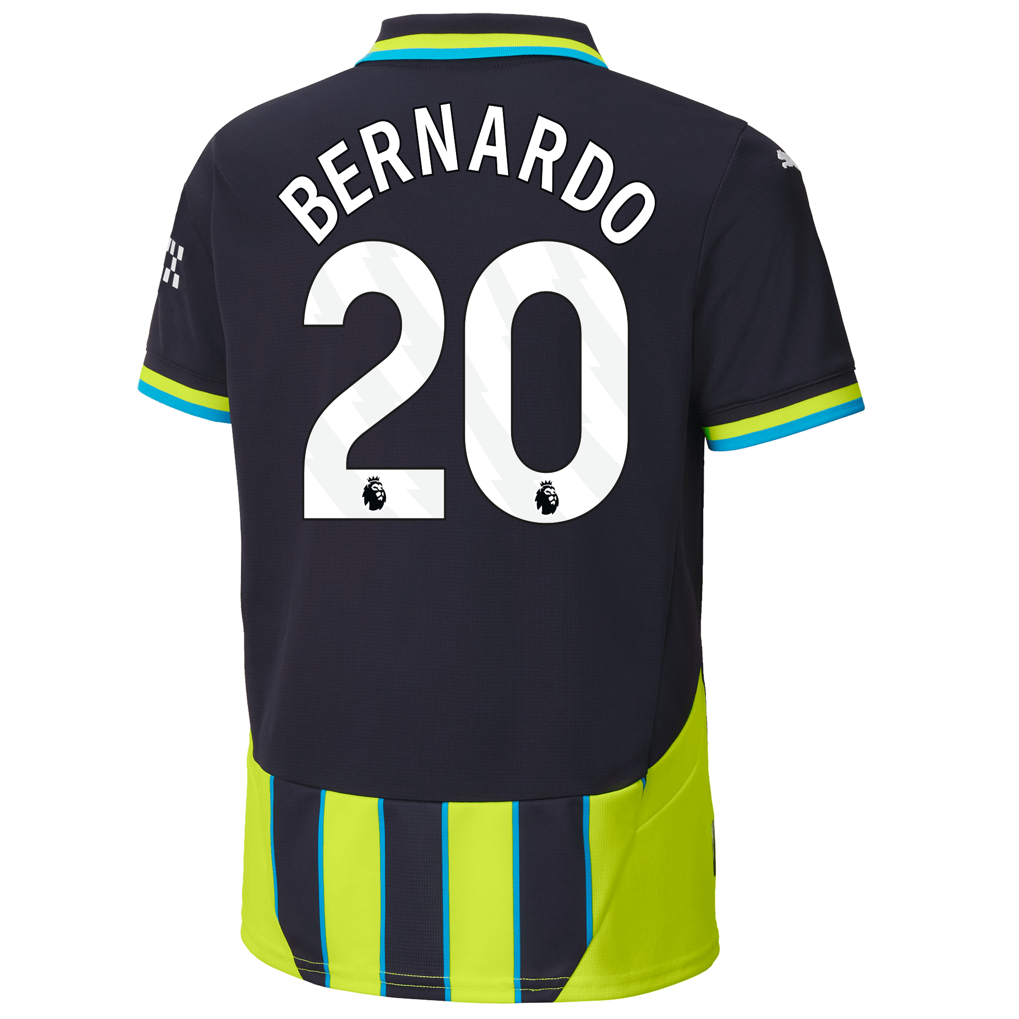 kinder manchester city away jersey 202425 with bernardo 20 printing | Offizieller Manchester City Store