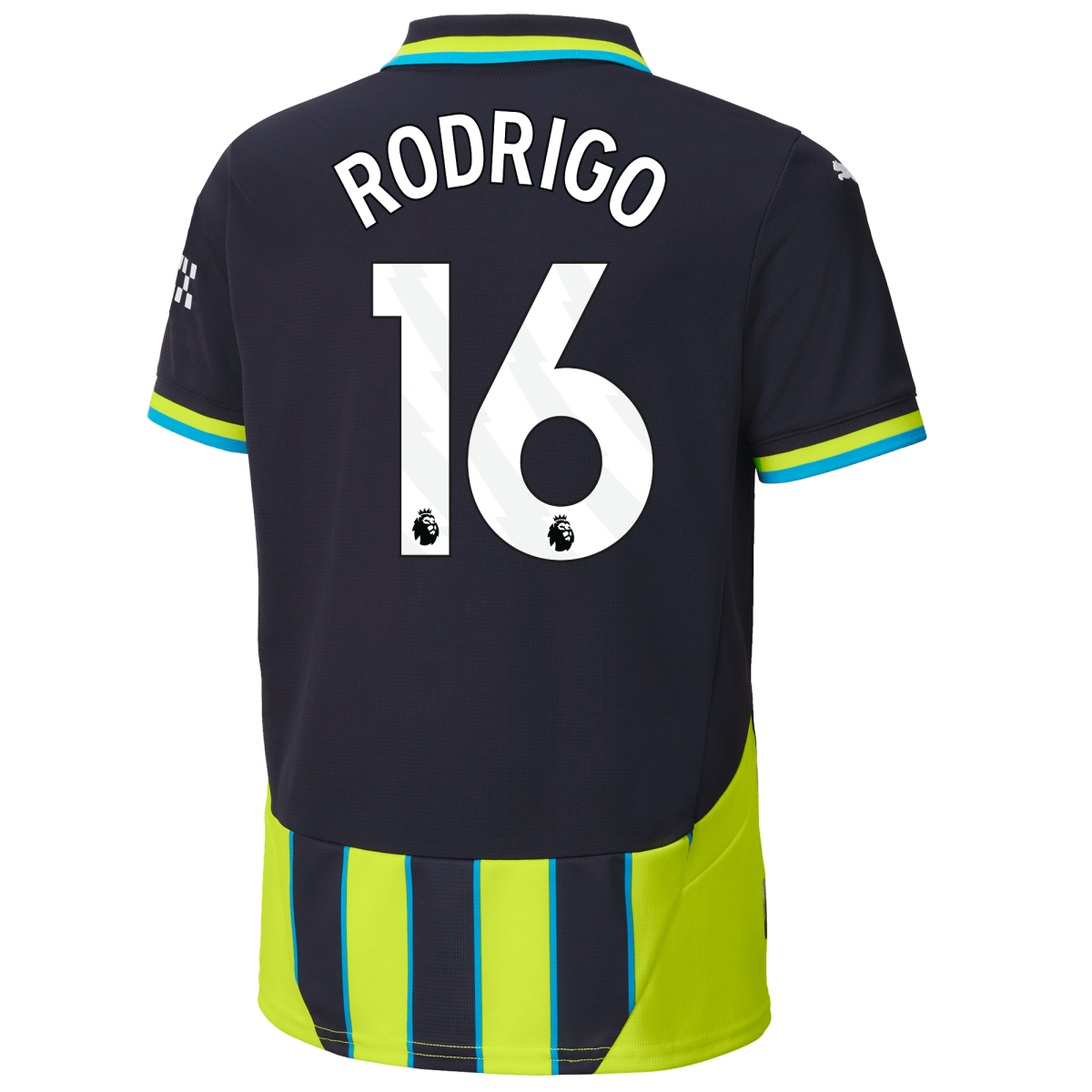 kinder manchester city away jersey 202425 with rodrigo 16 printing | Offizieller Manchester City Store