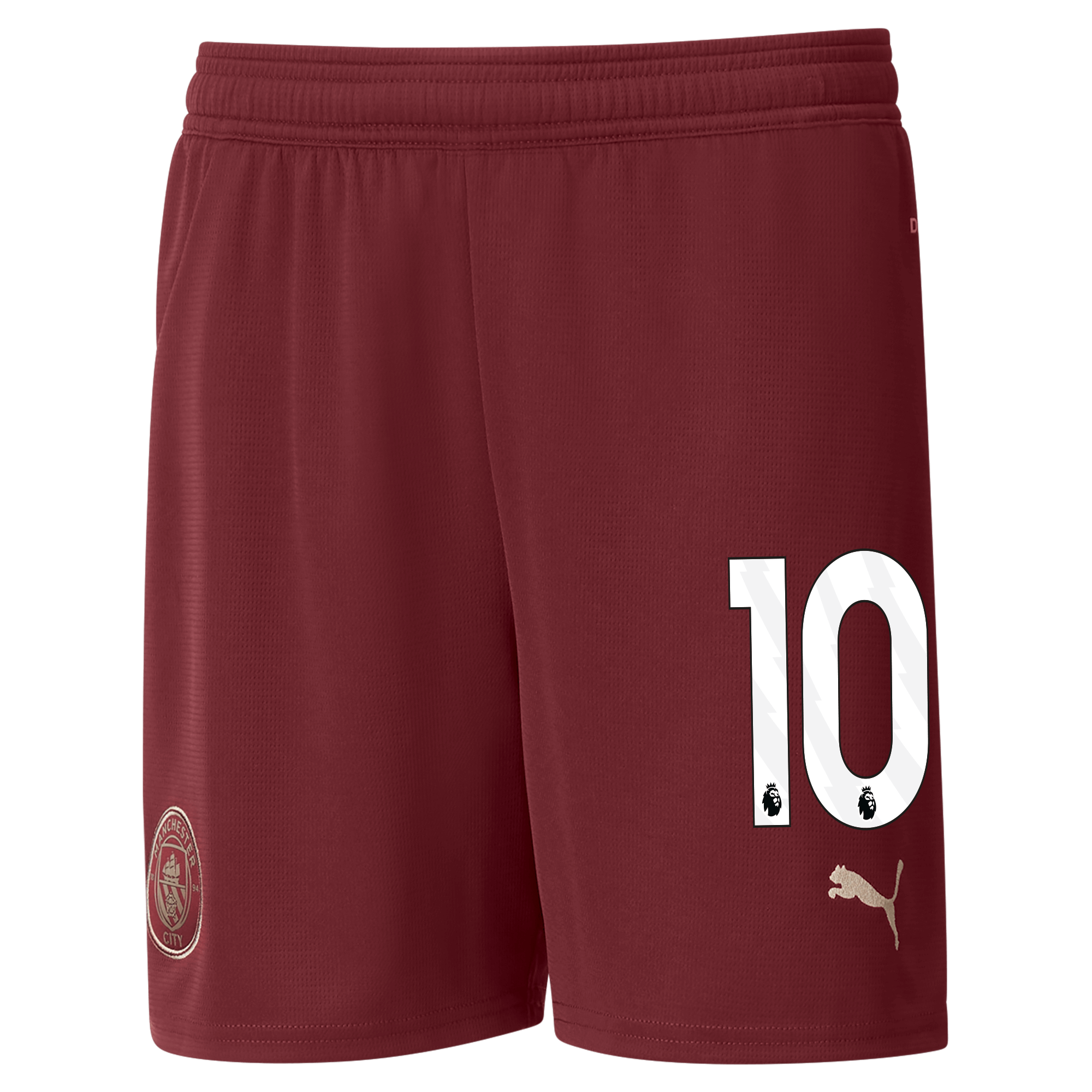 kinder manchester city football shorts burgundy 202425 with 10 | Offizieller Manchester City Store