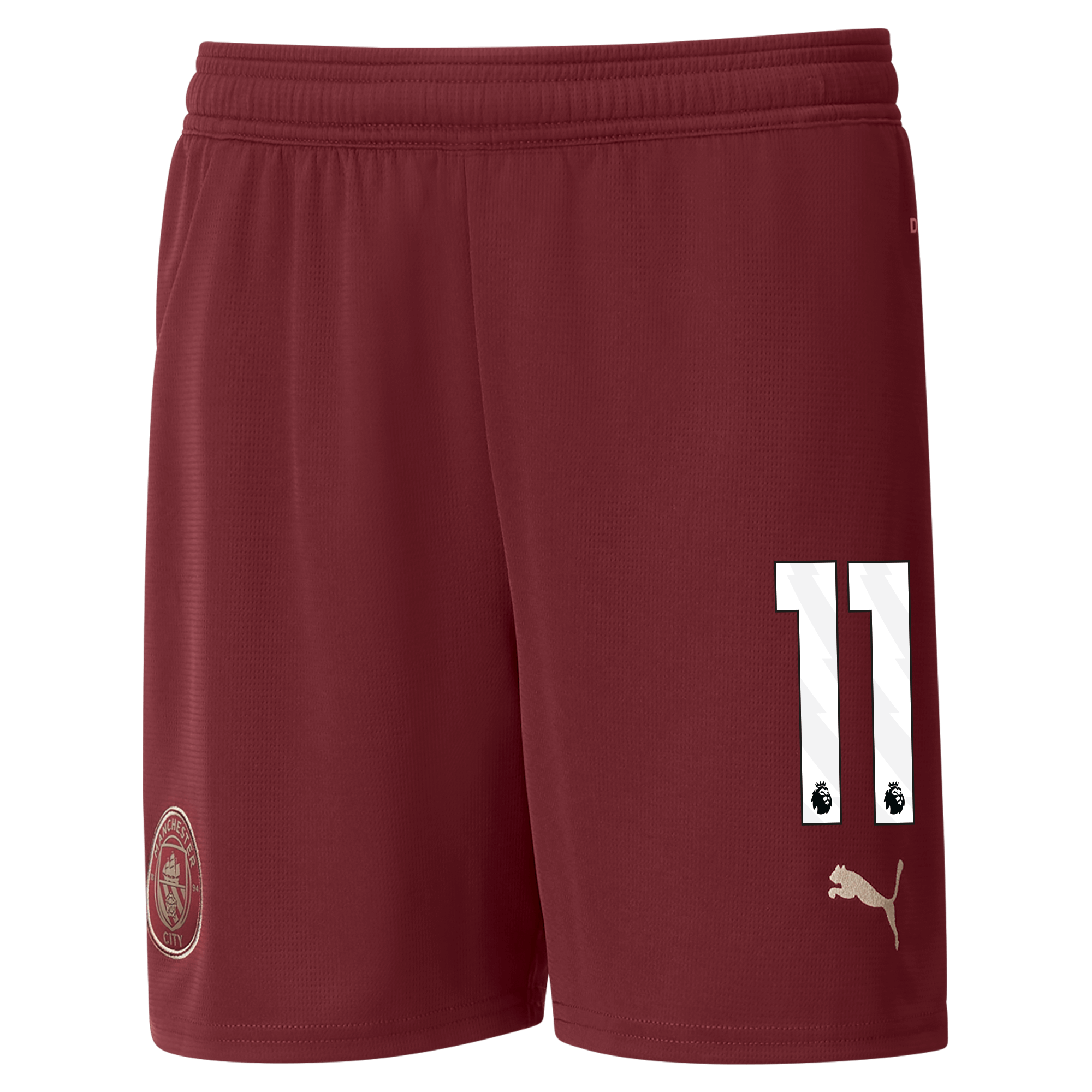 kinder manchester city football shorts burgundy 202425 with 11 | Offizieller Manchester City Store