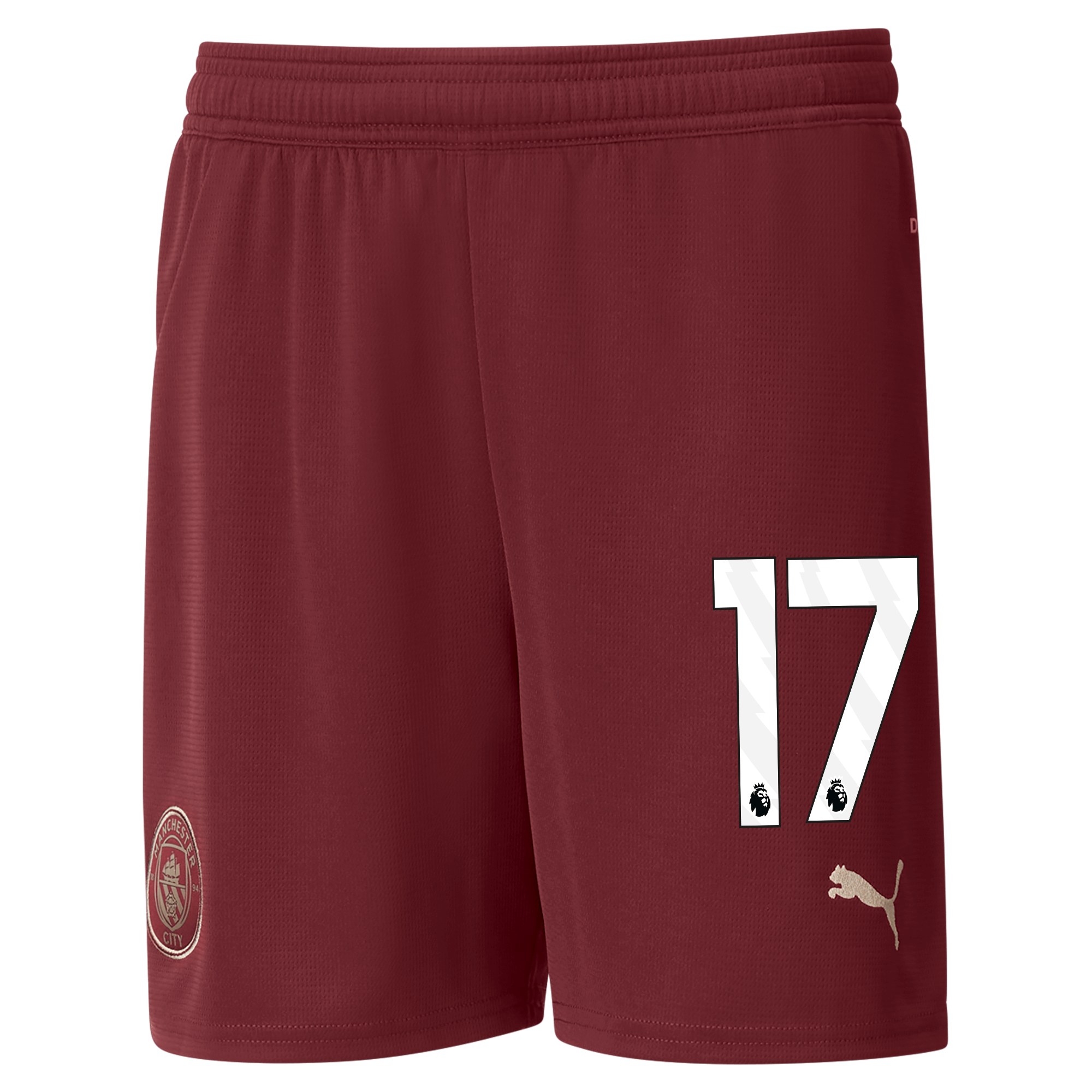 kinder manchester city football shorts burgundy 202425 with 17 | Offizieller Manchester City Store