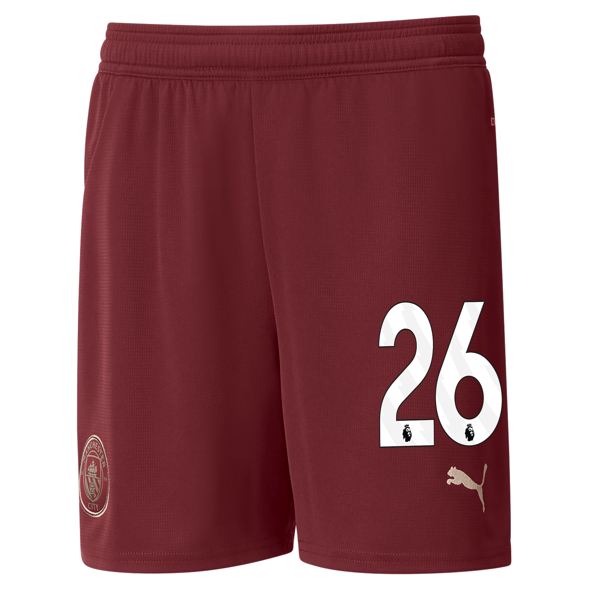 kinder manchester city football shorts burgundy 202425 with 26 | Offizieller Manchester City Store