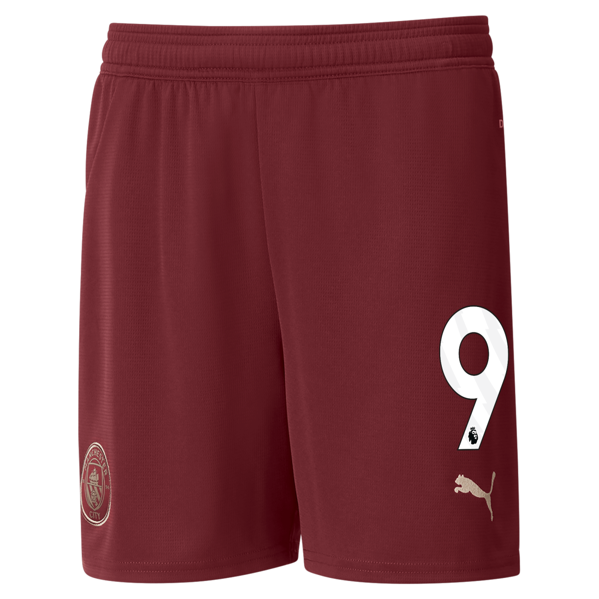 kinder manchester city football shorts burgundy 202425 with 9 | Offizieller Manchester City Store
