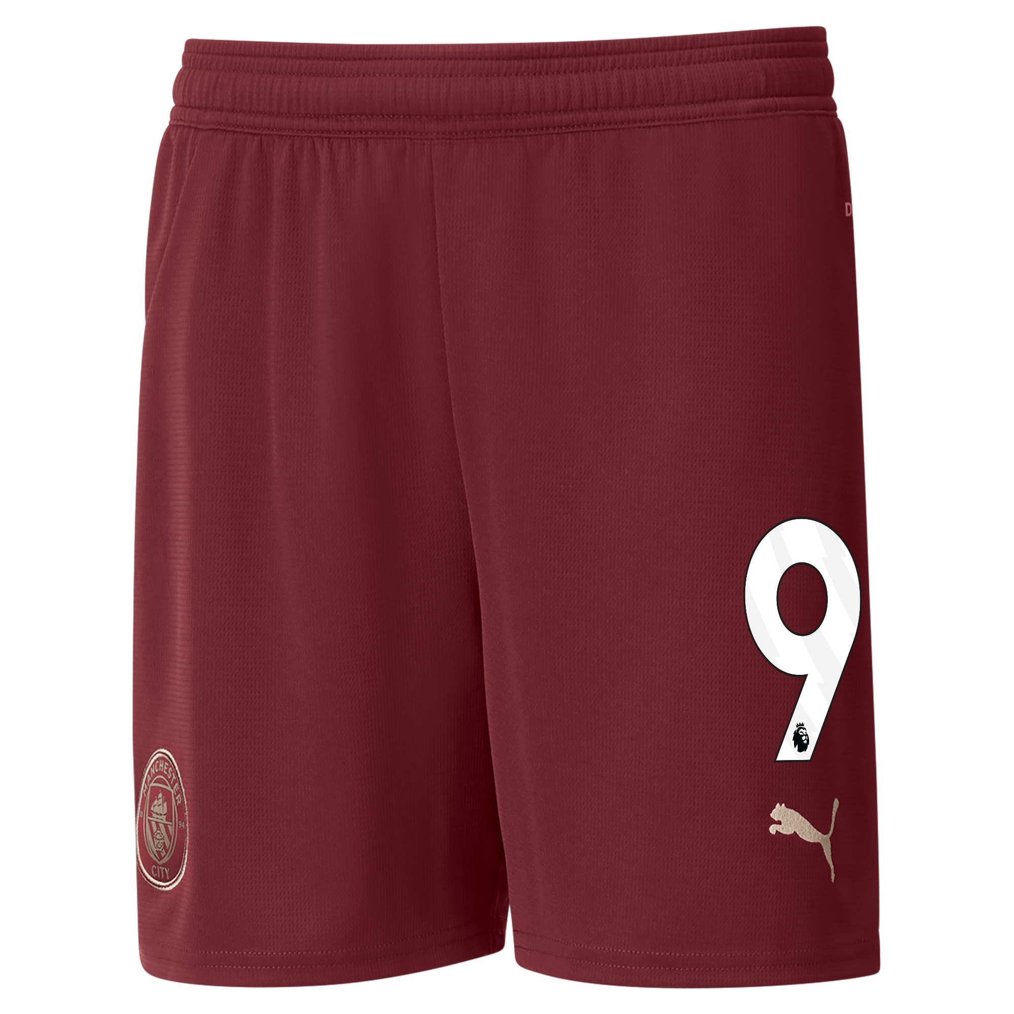 kinder manchester city football shorts burgundy 202425 with 9 | Offizieller Manchester City Store